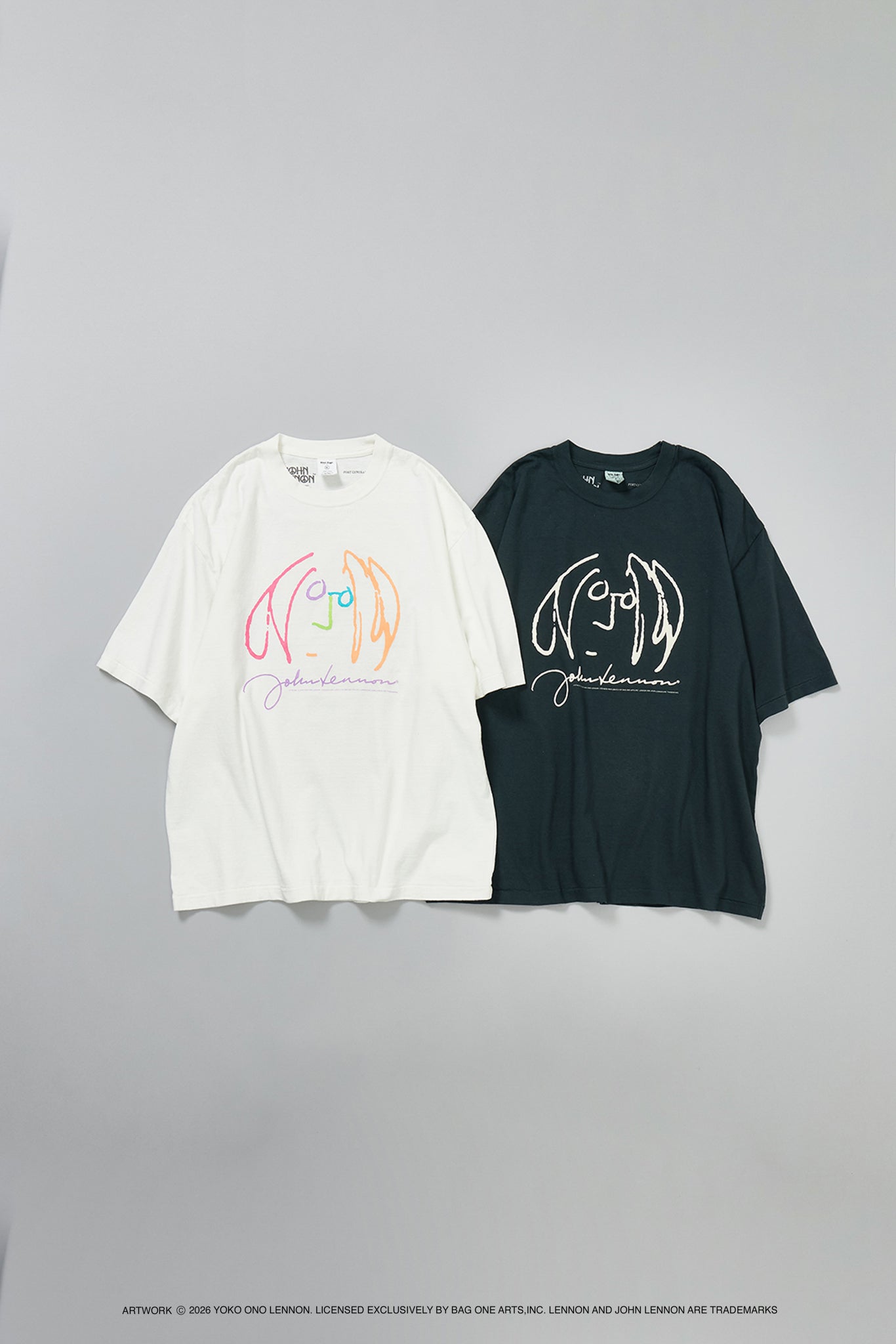 【John Lennon×free rage】ART リサイクルコットン半袖Tシャツ