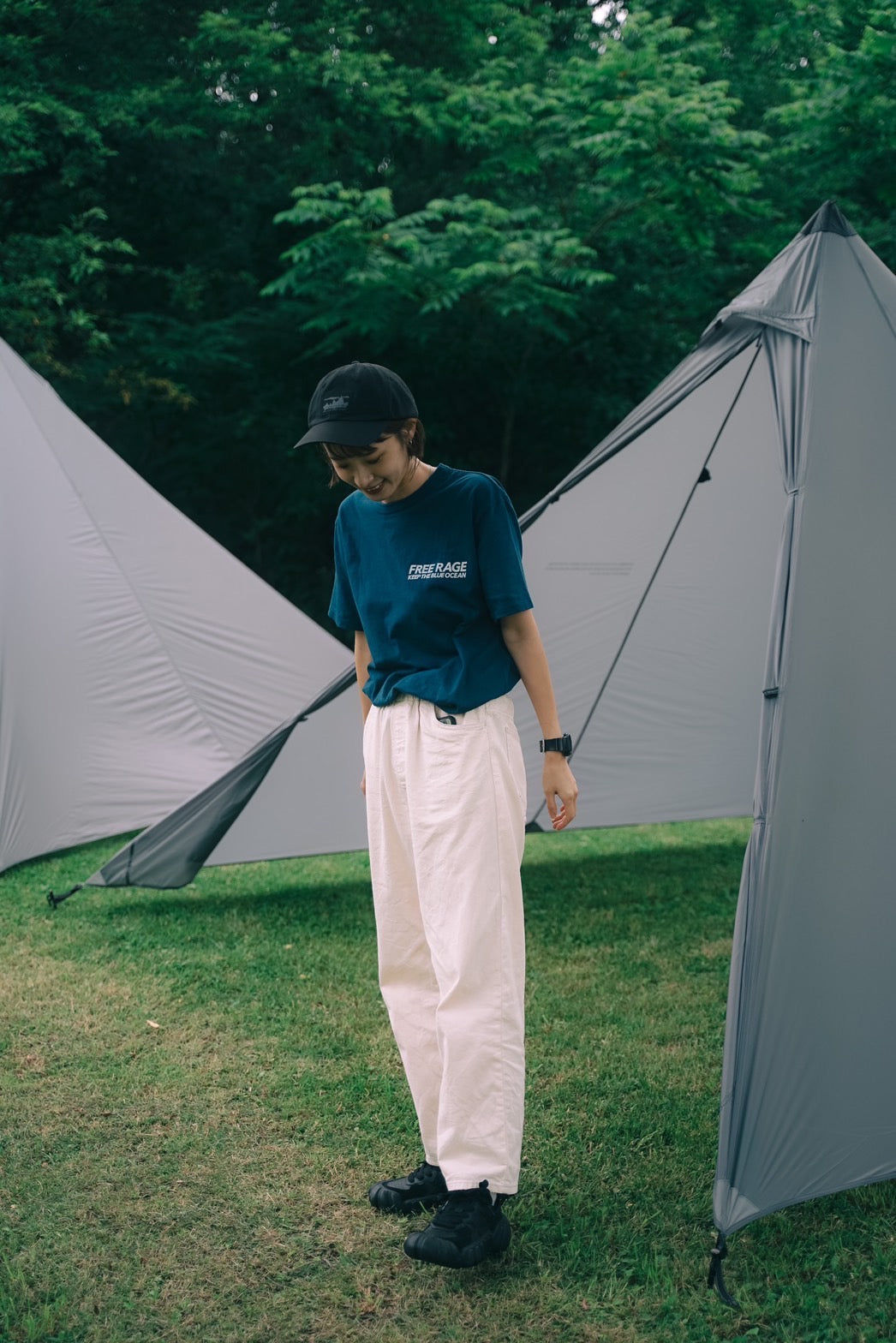 "BLUE OCEAN" リサイクルコットンTee