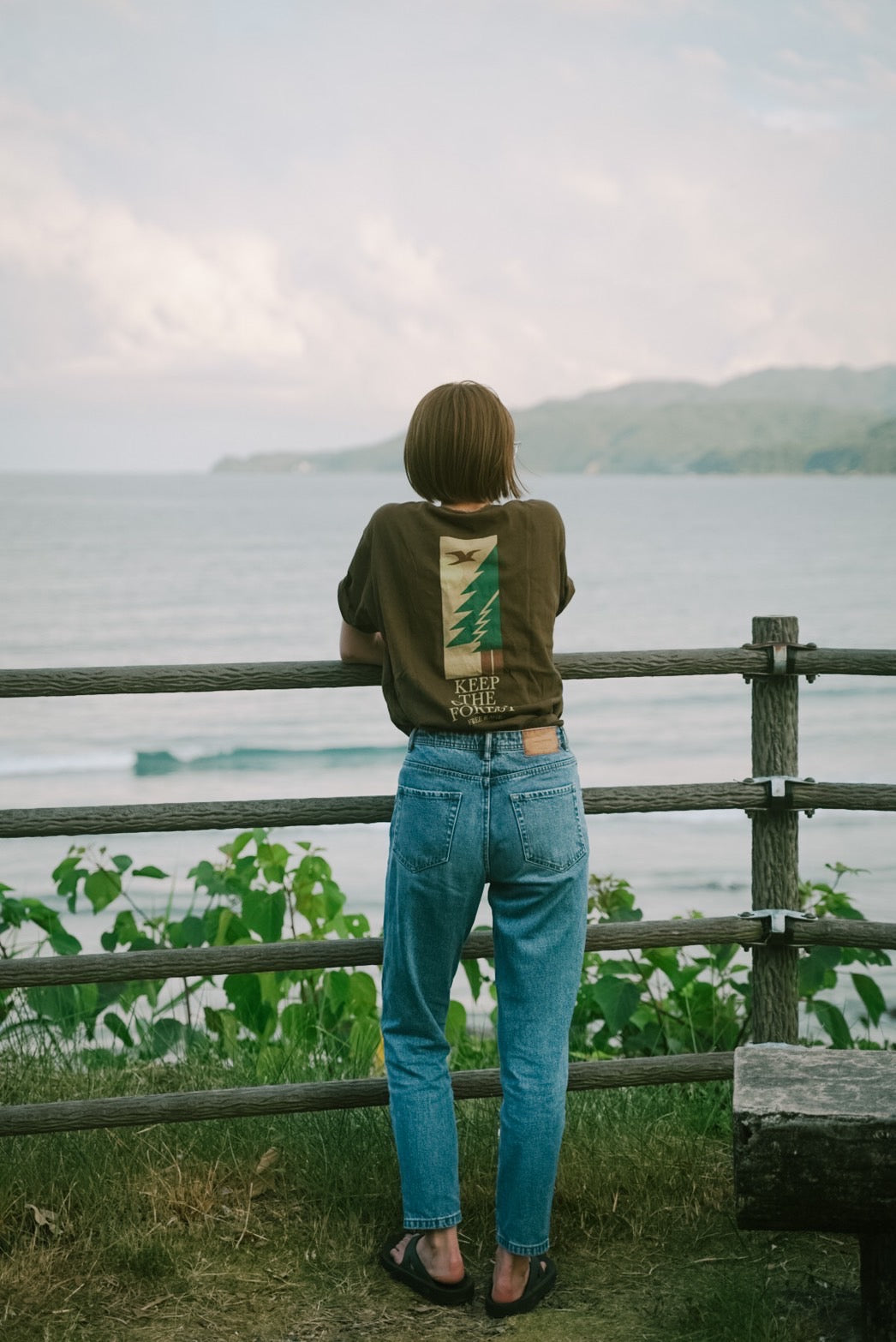 "GREEN FOREST" リサイクルコットンTee