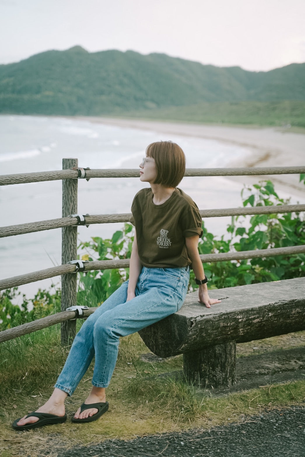 "GREEN FOREST" リサイクルコットンTee