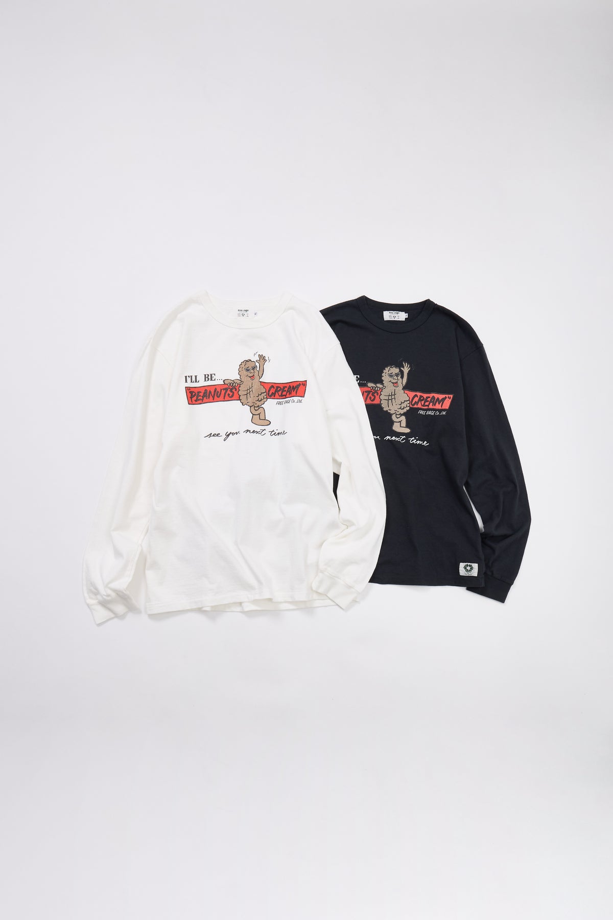"PEANUTS CREAM vol.2" リサイクルコットン長袖Tee