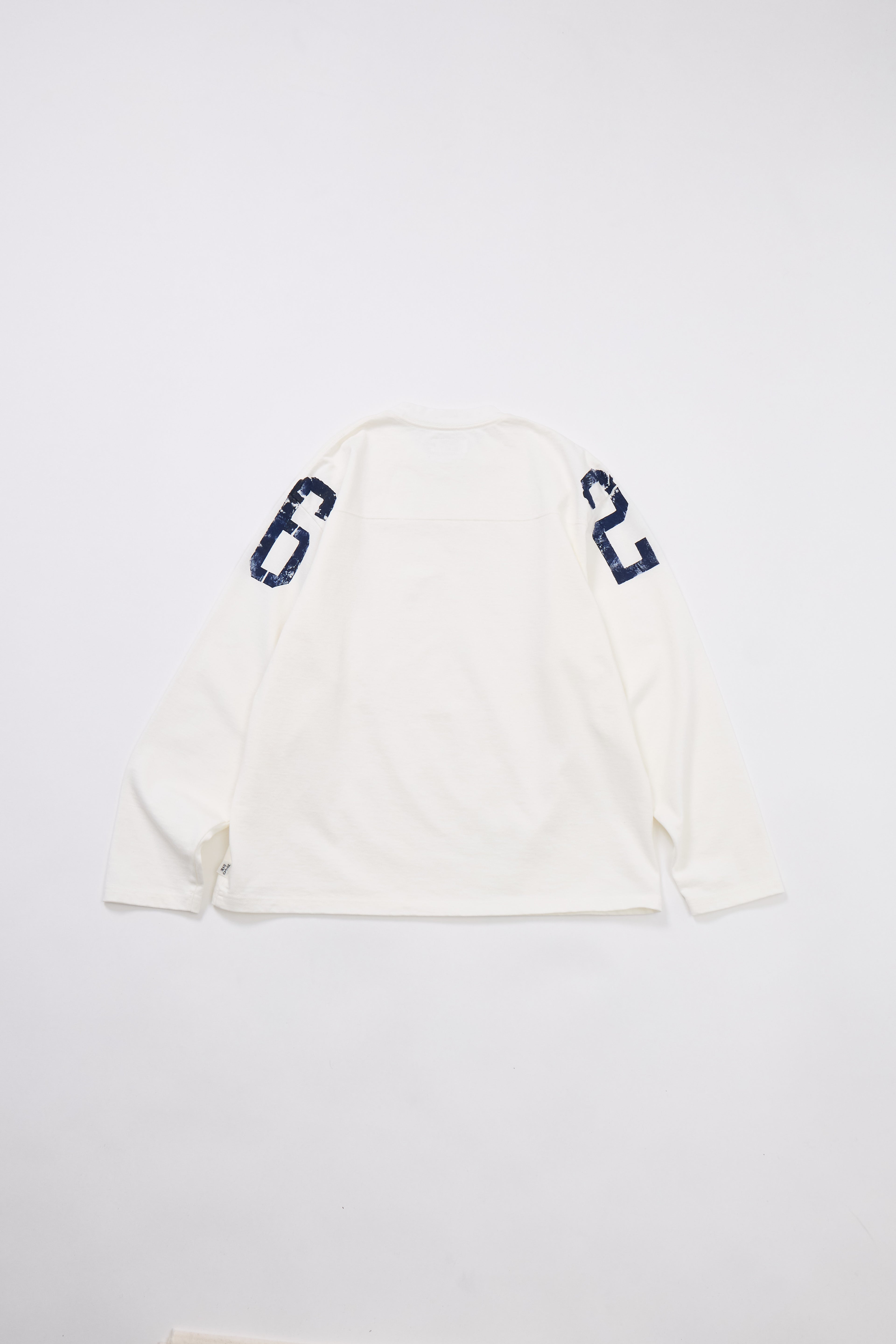 【受注予約】ハンドクラフト ラフ&タフ フットボール長袖Tシャツ/Number Roller Paint