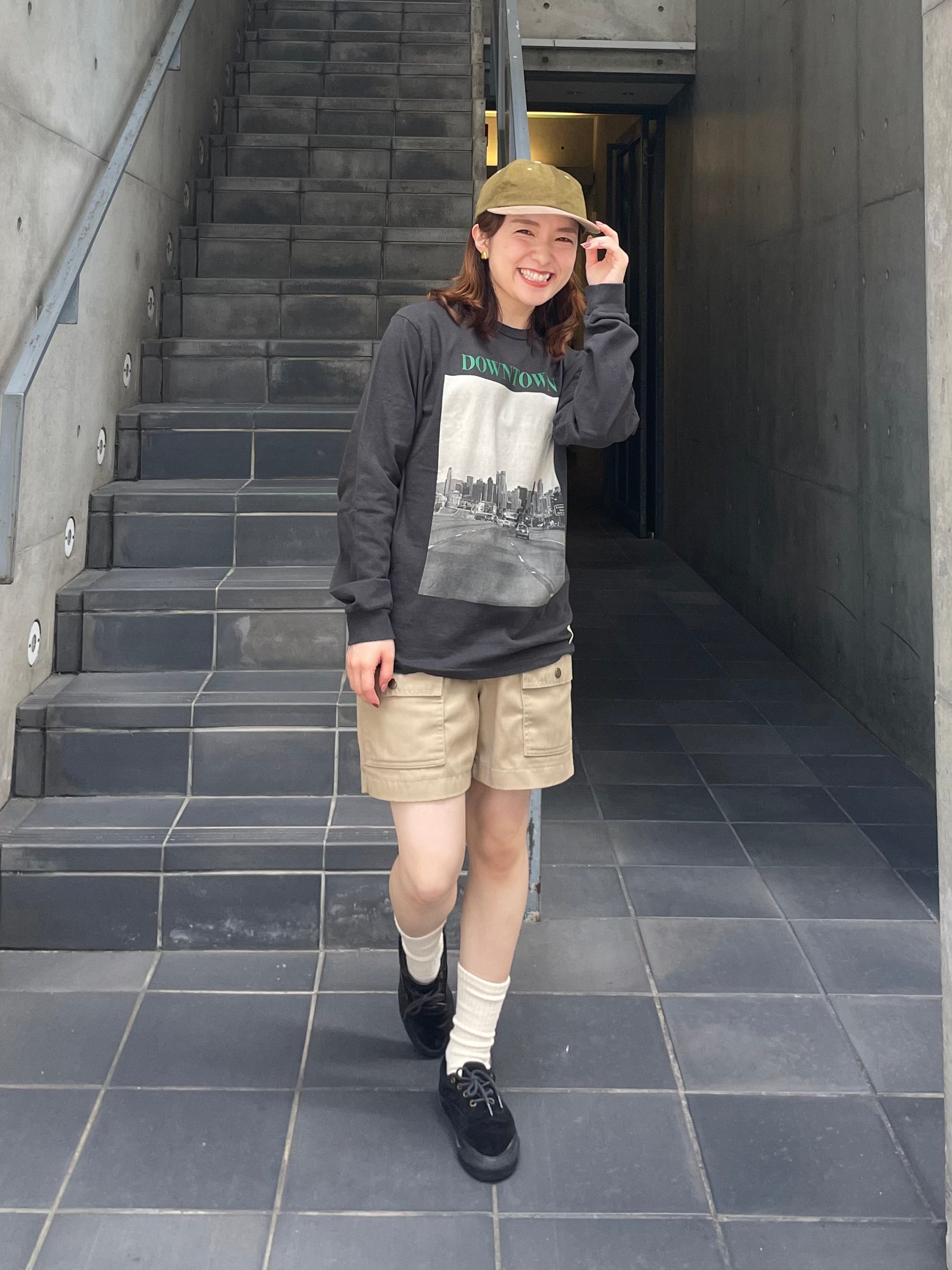 "DOWNTOWN" リサイクルコットンTee