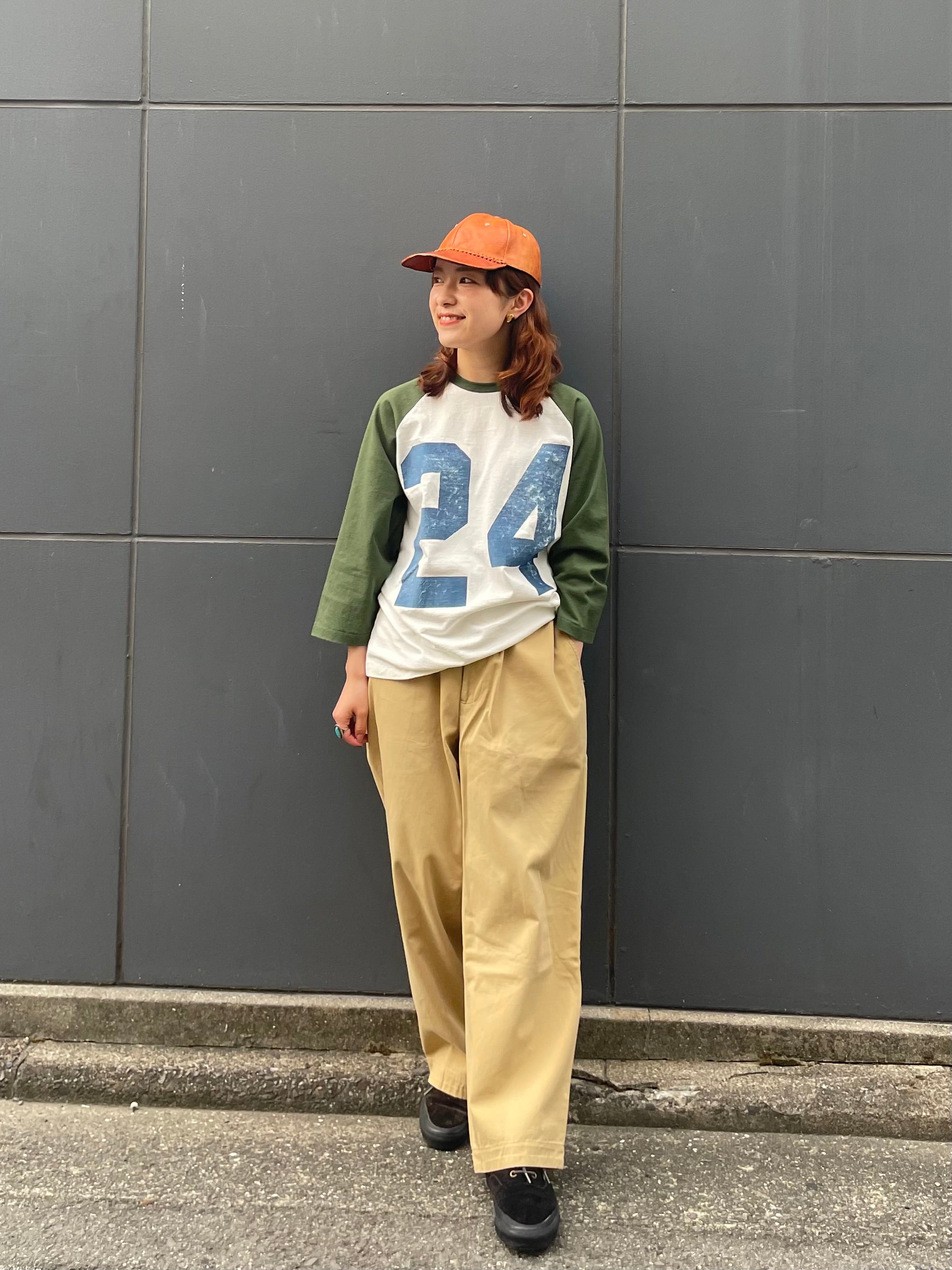 "No.24" ラグラン七部袖Tee
