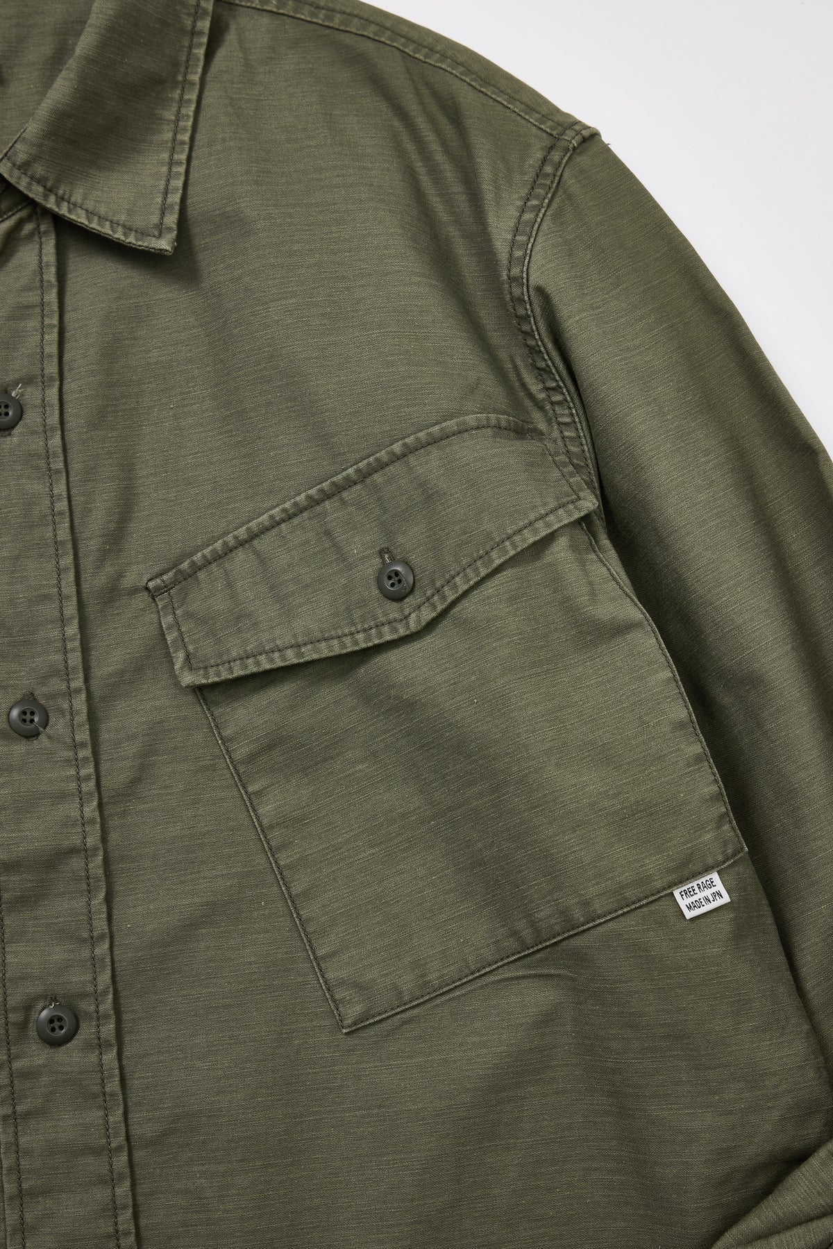 "BACK SATEEN" ユーティリティシャツ