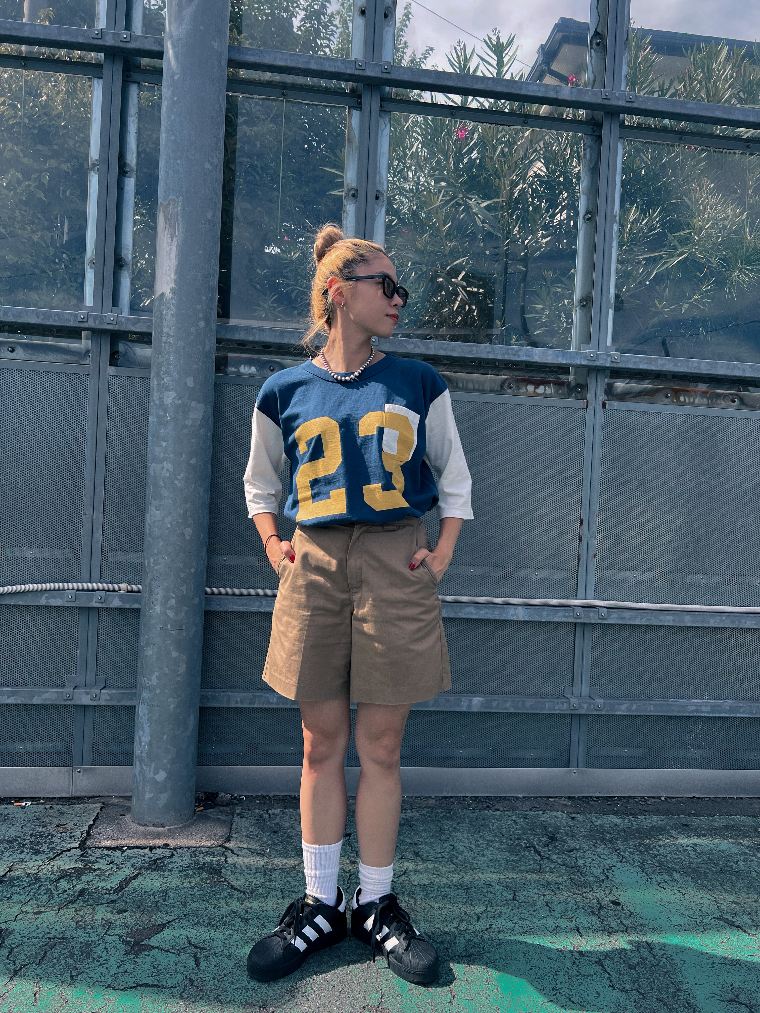 "No.23" ルーズフィットリサイクルコットンTee