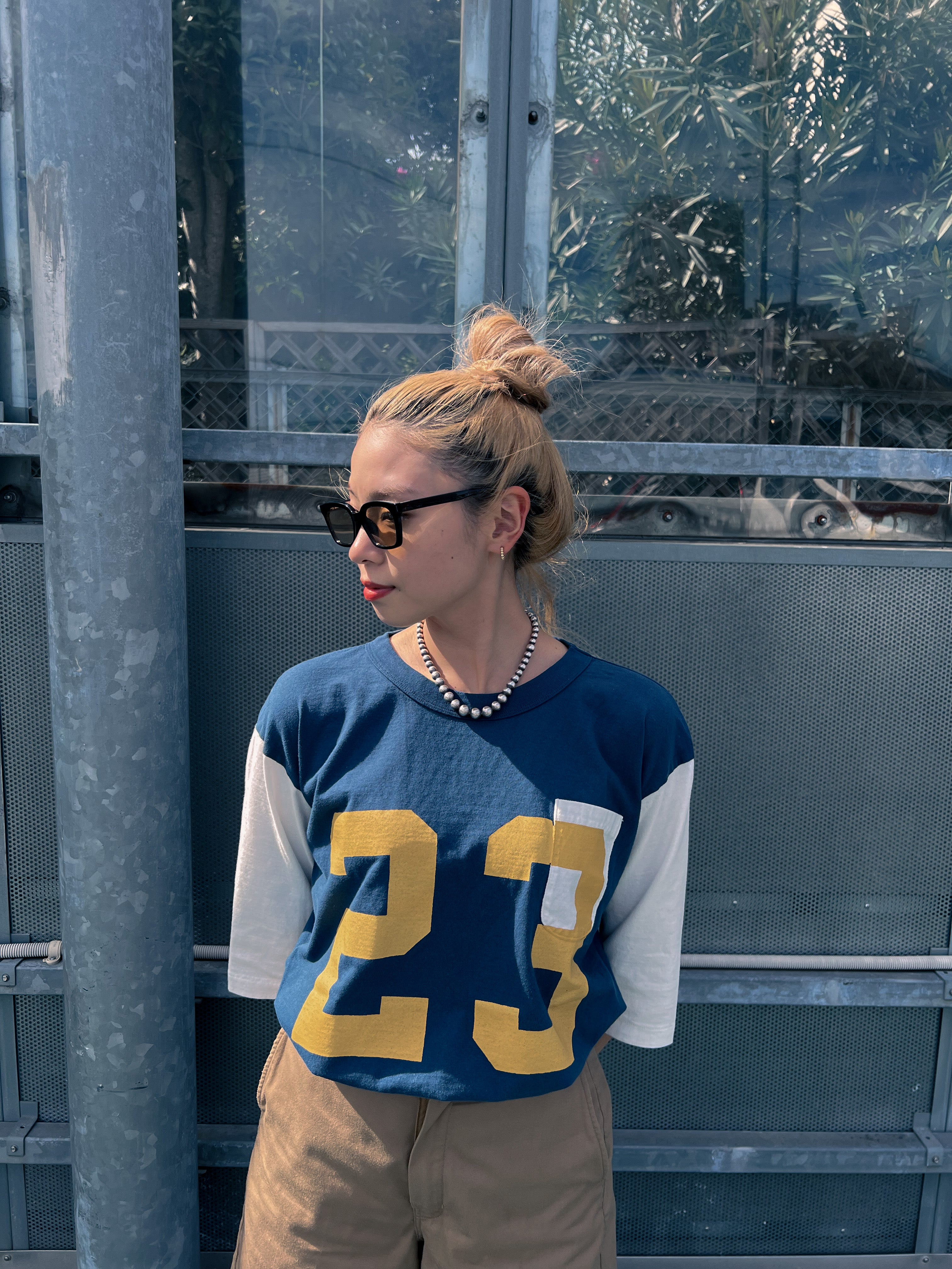 "No.23" ルーズフィットリサイクルコットンTee