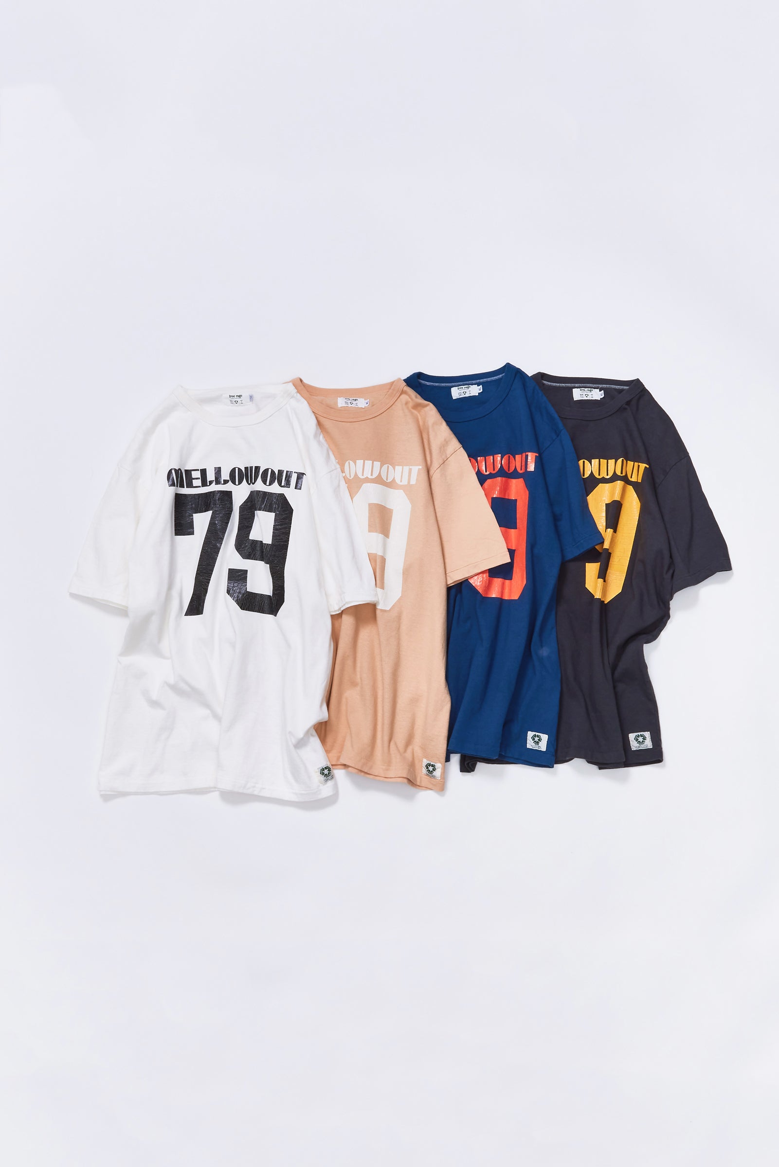 "MELLOW OUT" リサイクルコットンTee