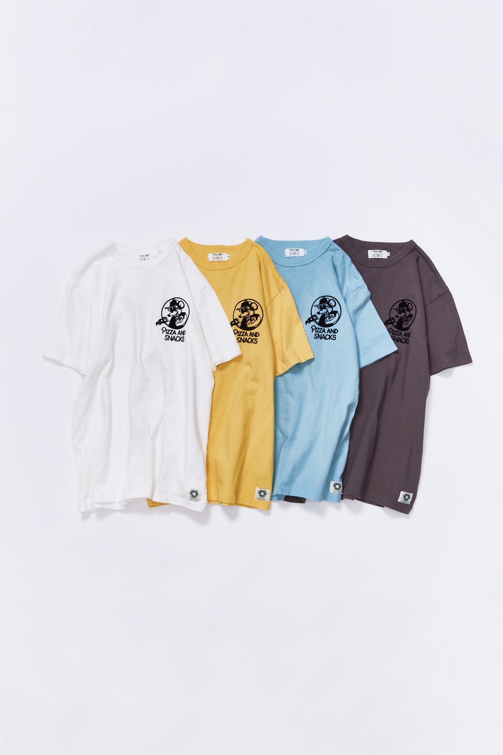 "PIZZA AND SNACKS vol.1" リサイクルコットンTee