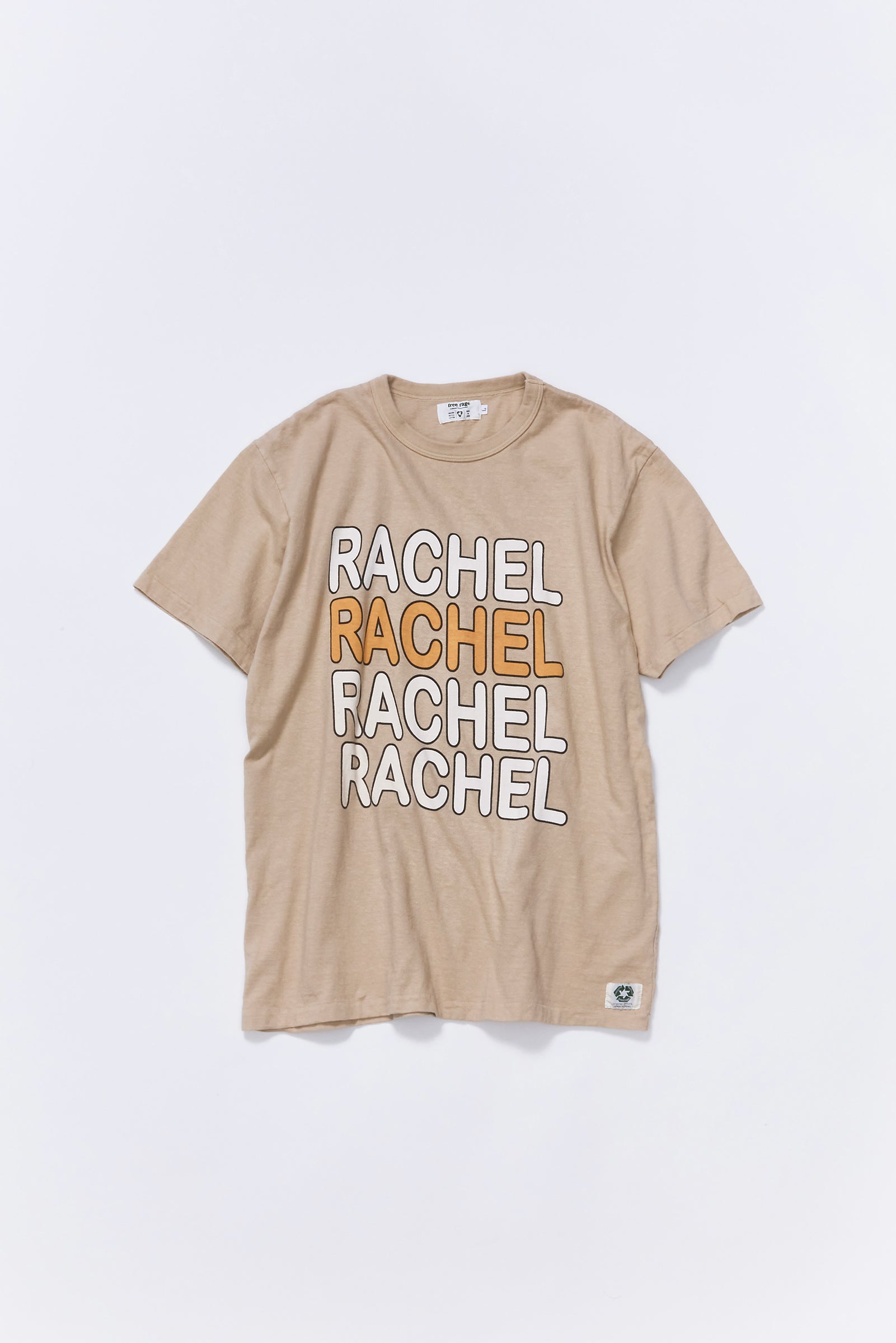 "RACHEL BIGLOGO" リサイクルコットンTee
