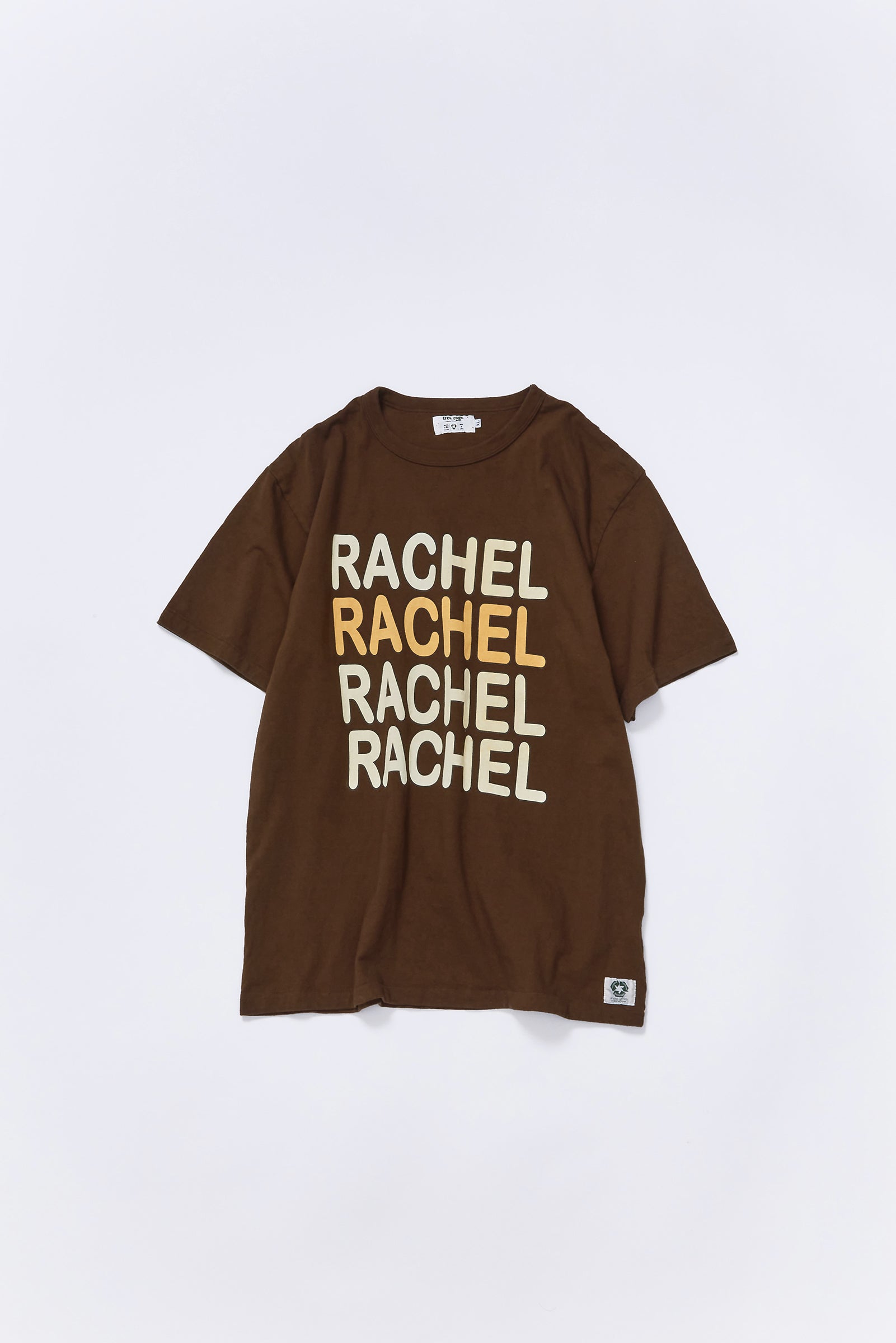 "RACHEL BIGLOGO" リサイクルコットンTee