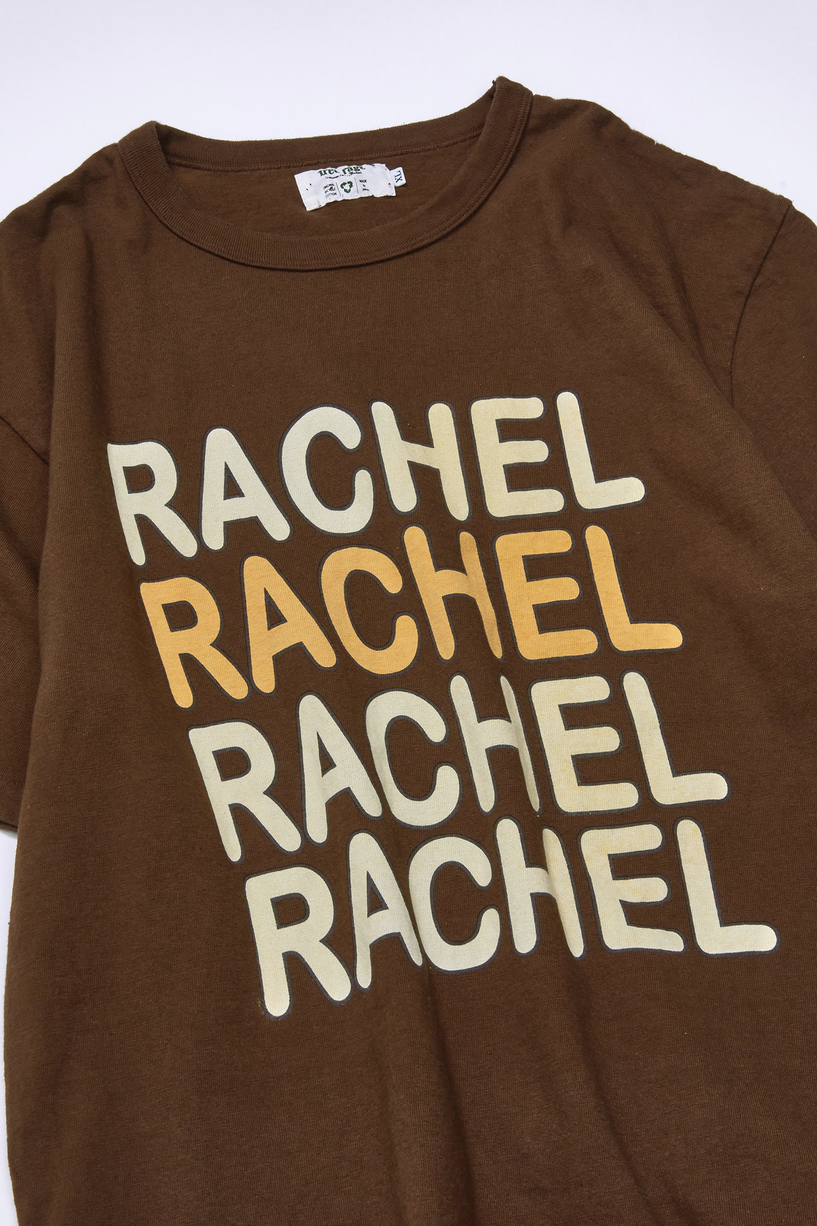 "RACHEL BIGLOGO" リサイクルコットンTee
