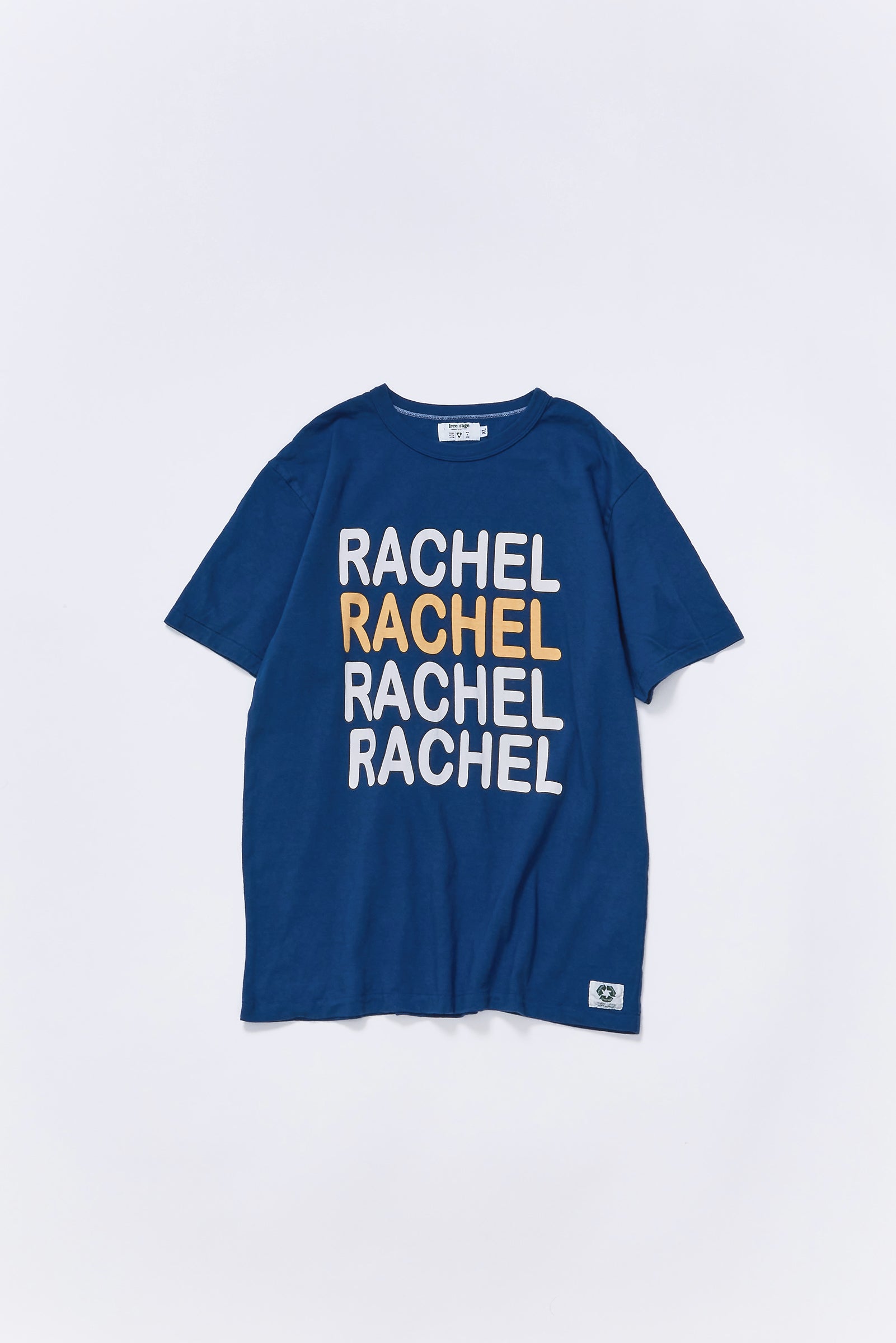"RACHEL BIGLOGO" リサイクルコットンTee