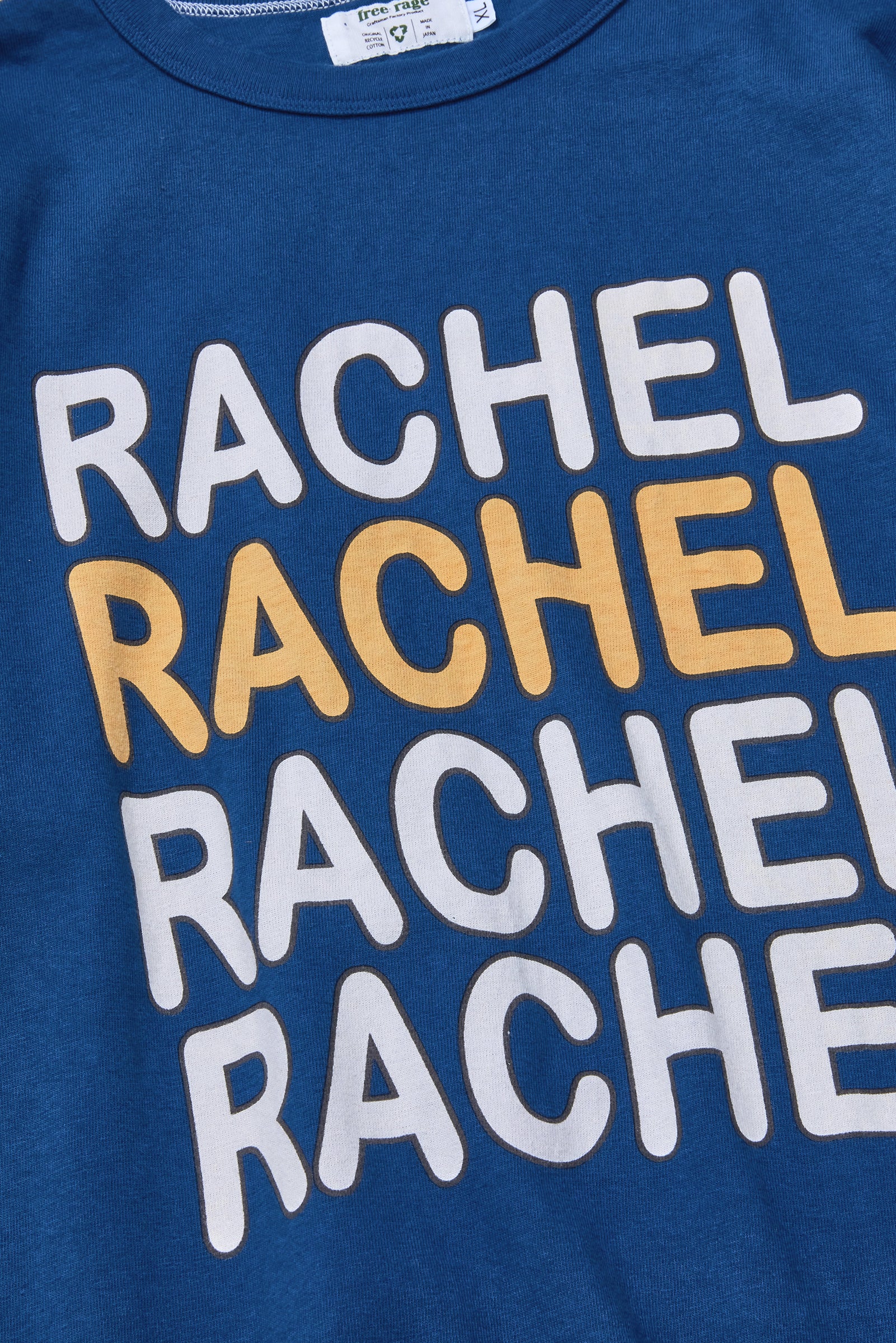 "RACHEL BIGLOGO" リサイクルコットンTee