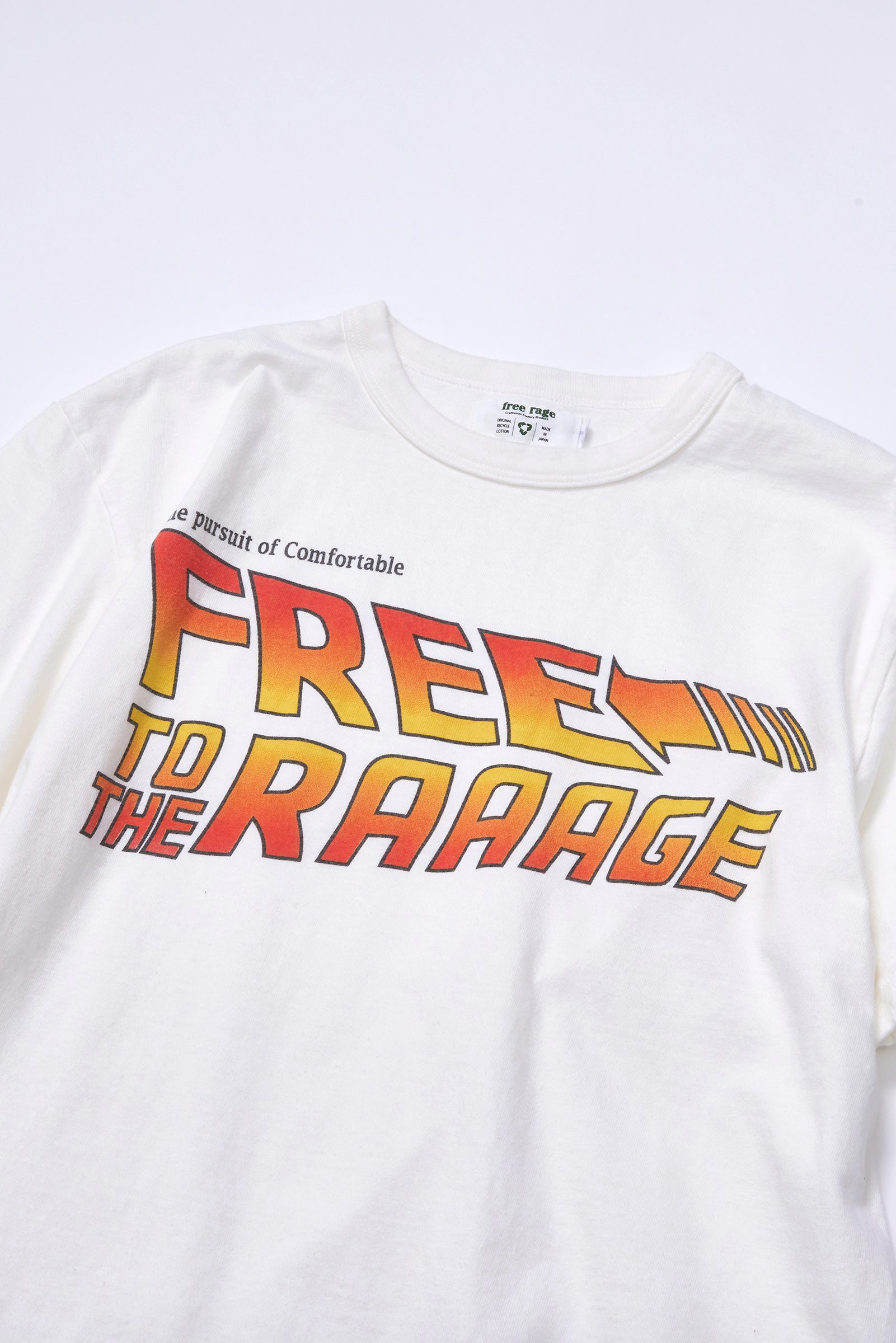 "FREE to the RAGE" リサイクルコットンTee