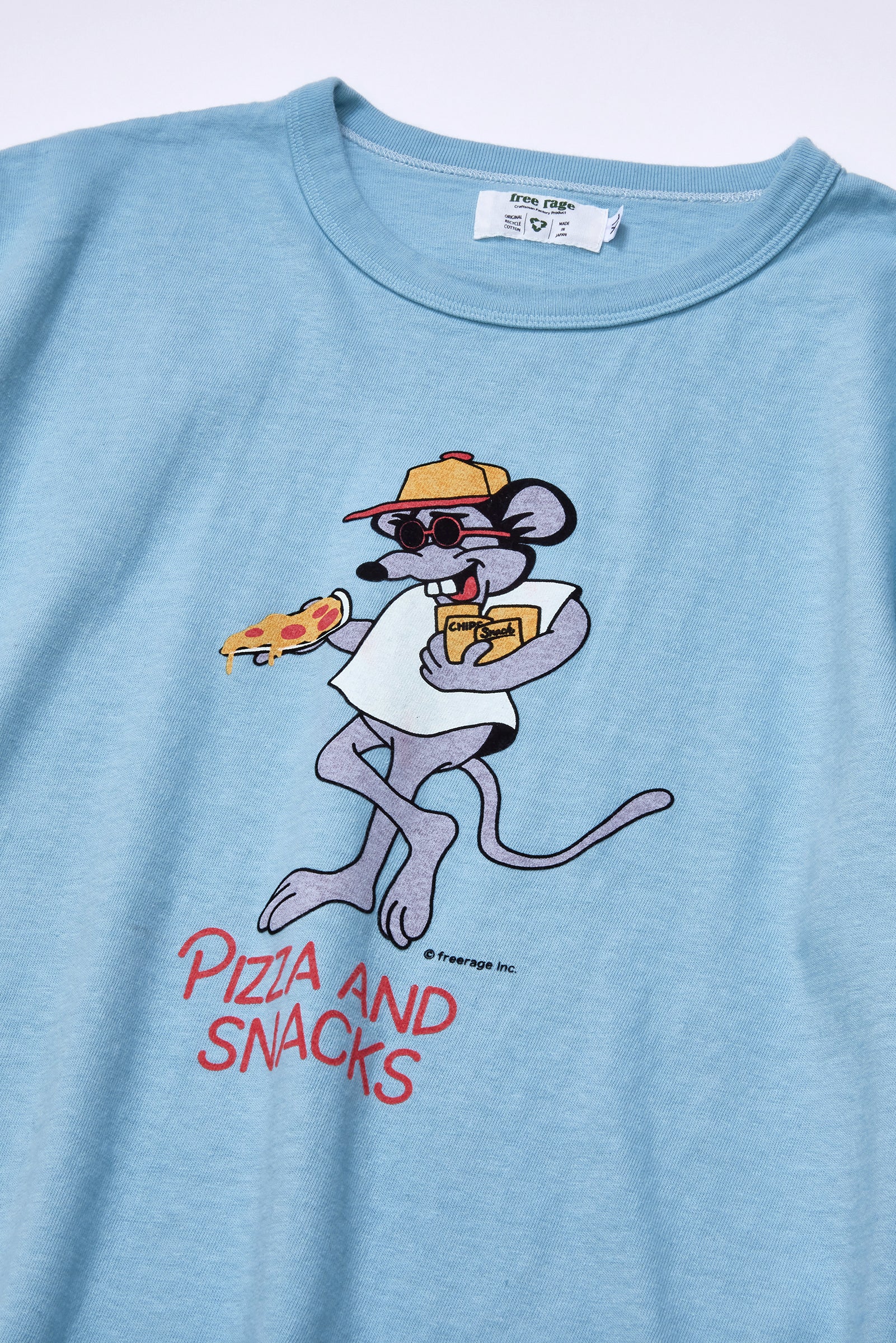 "PIZZA AND SNACKS vol.2" リサイクルコットンTee