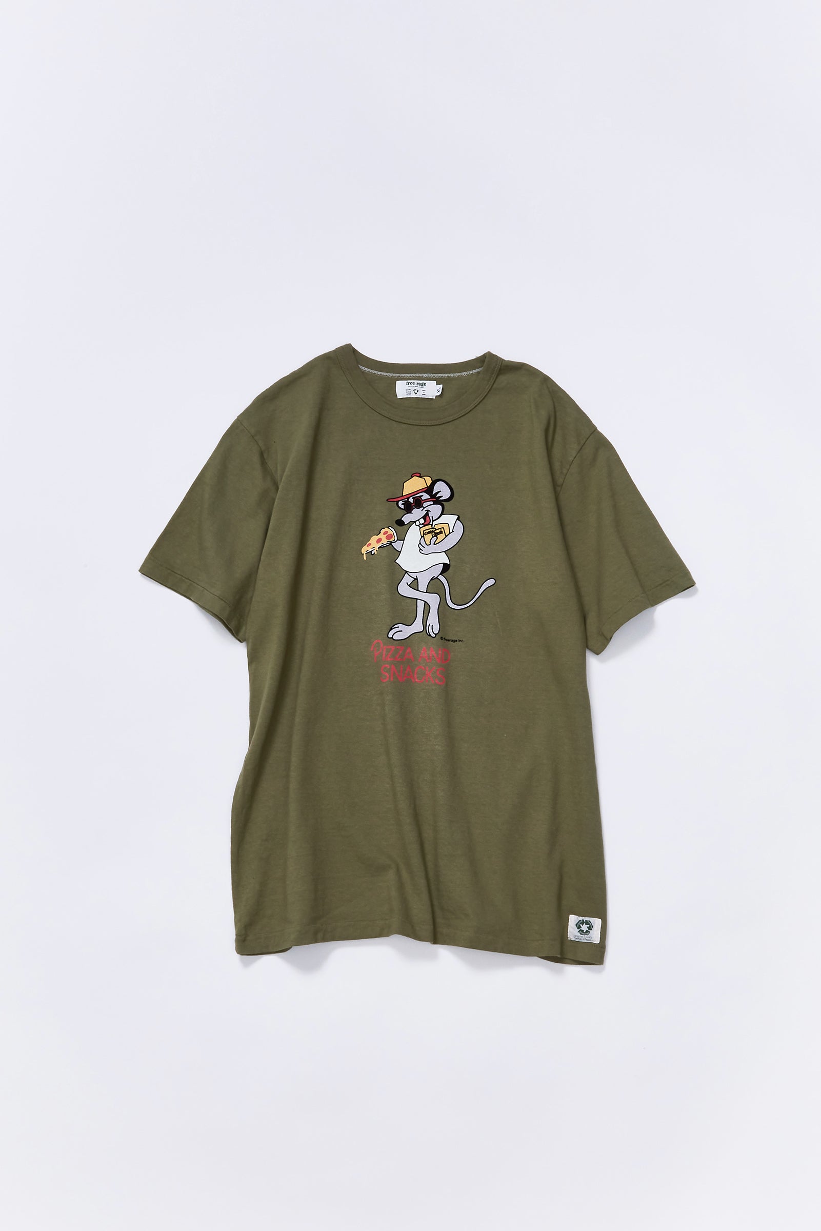 "PIZZA AND SNACKS vol.2" リサイクルコットンTee
