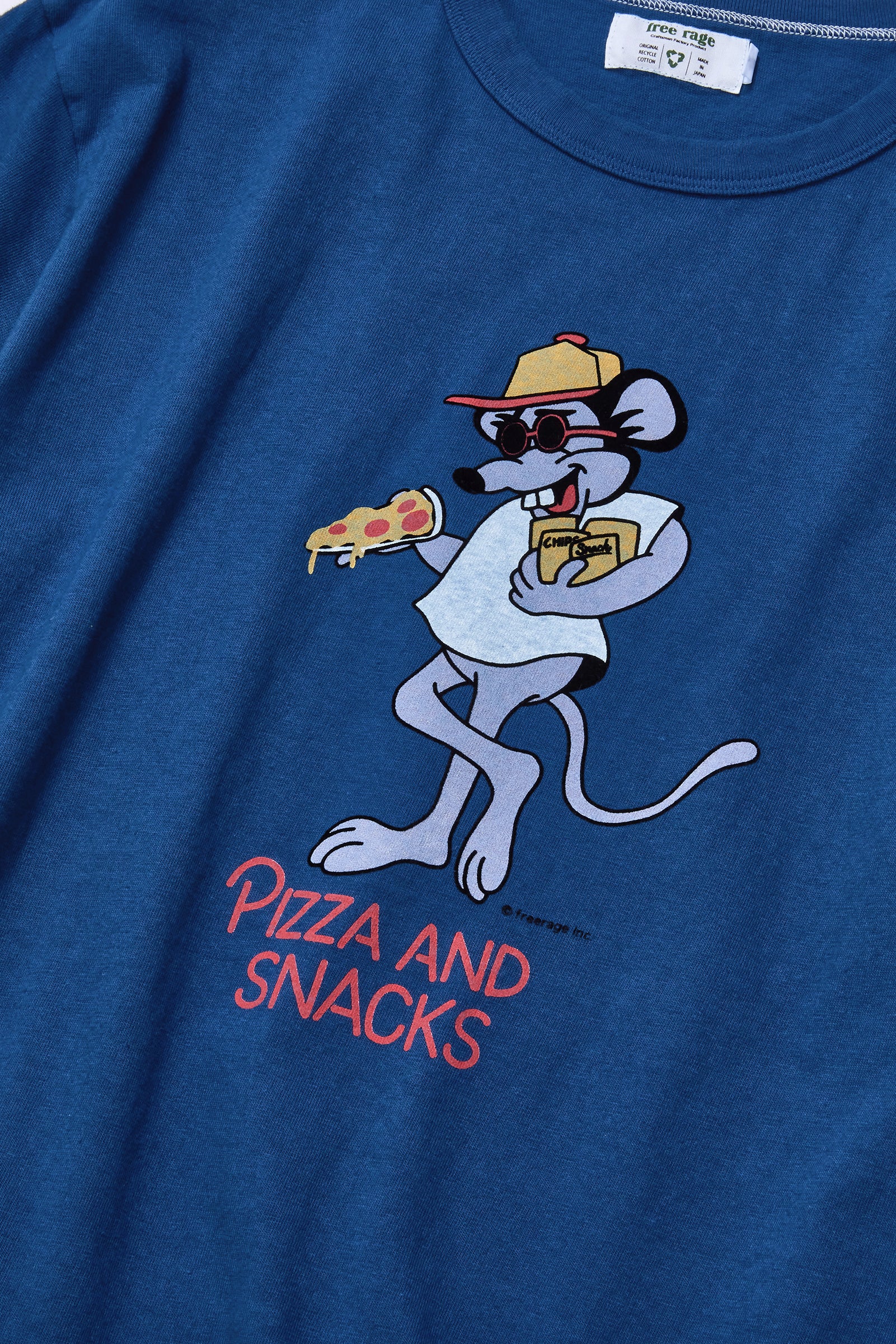 "PIZZA AND SNACKS vol.2" リサイクルコットンTee