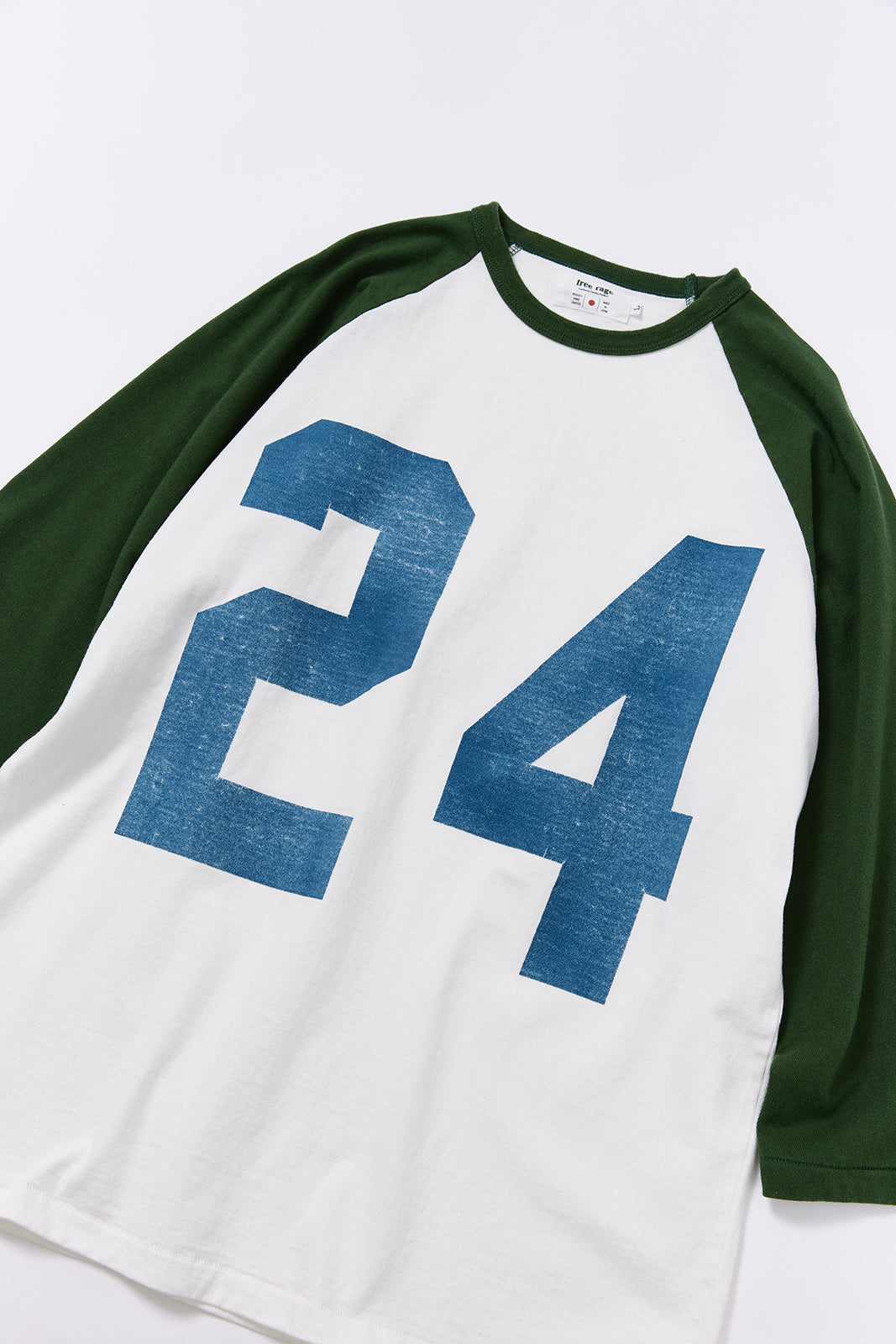 "No.24" ラグラン七部袖Tee