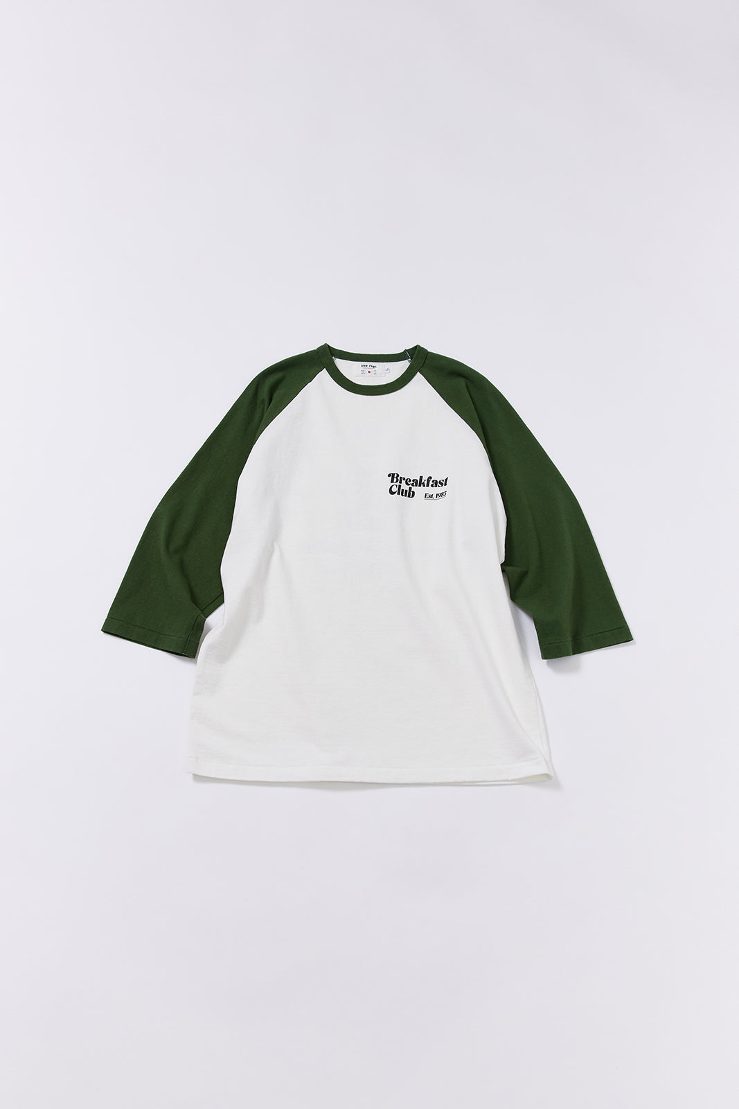 "Breakfast Club" ラグラン七部袖Tee