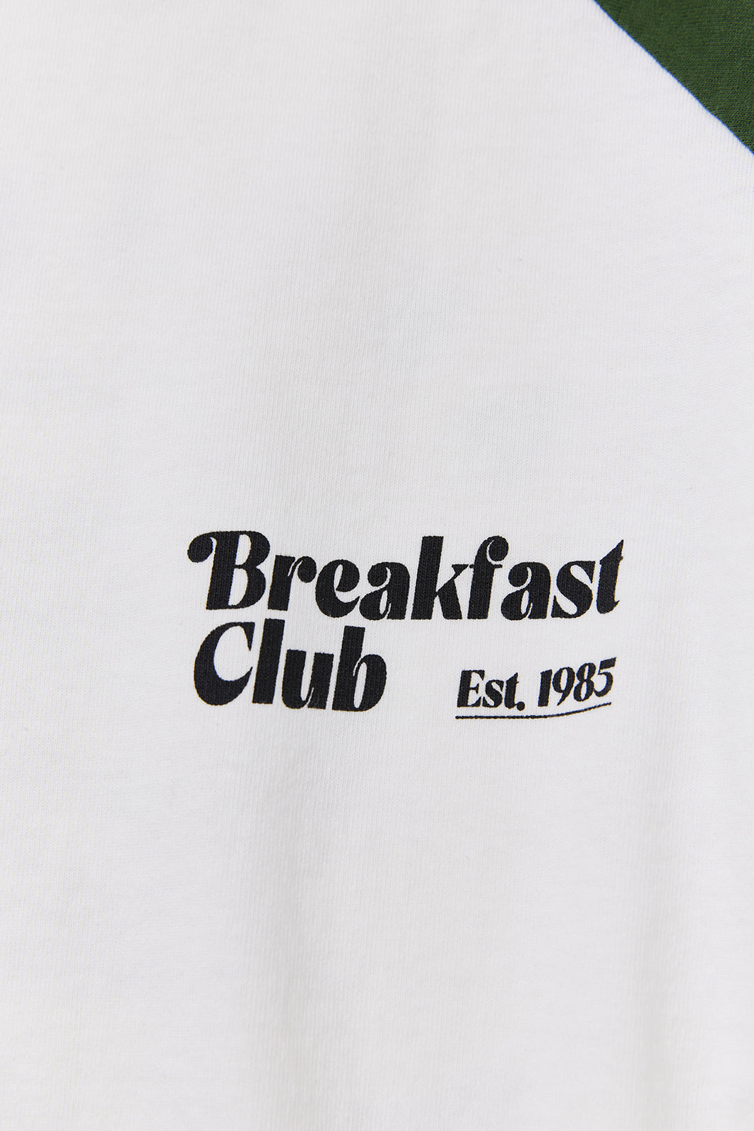 "Breakfast Club" ラグラン七部袖Tee