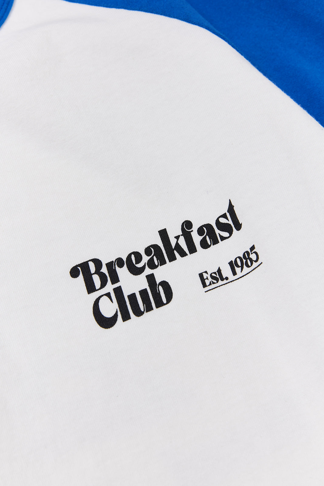 "Breakfast Club" ラグラン七部袖Tee
