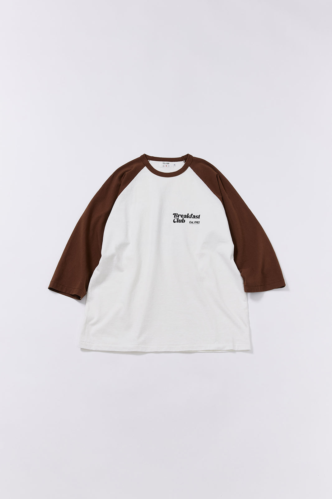 "Breakfast Club" ラグラン七部袖Tee
