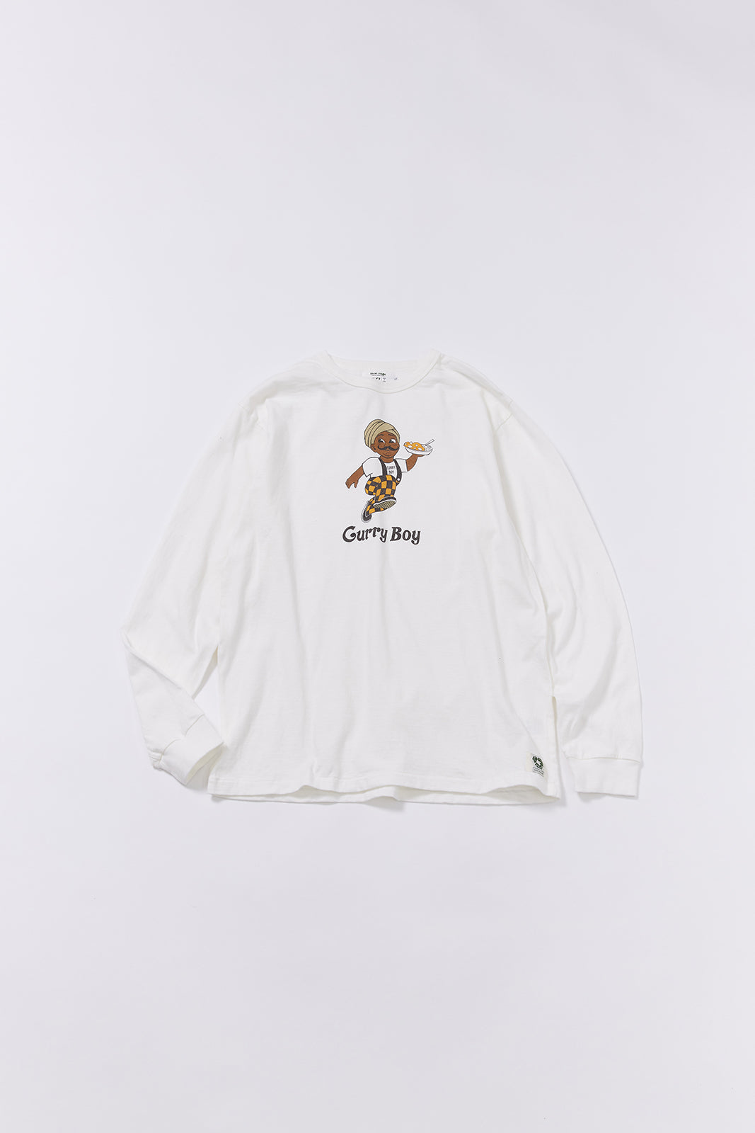 "Curry Boy" リサイクルコットン長袖Tee