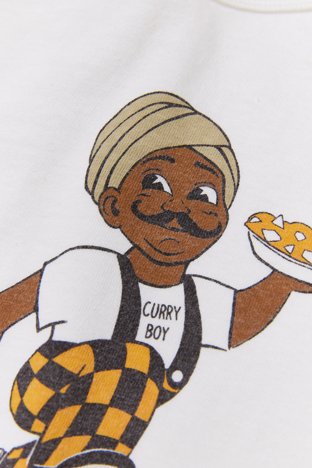 "Curry Boy" リサイクルコットン長袖Tee