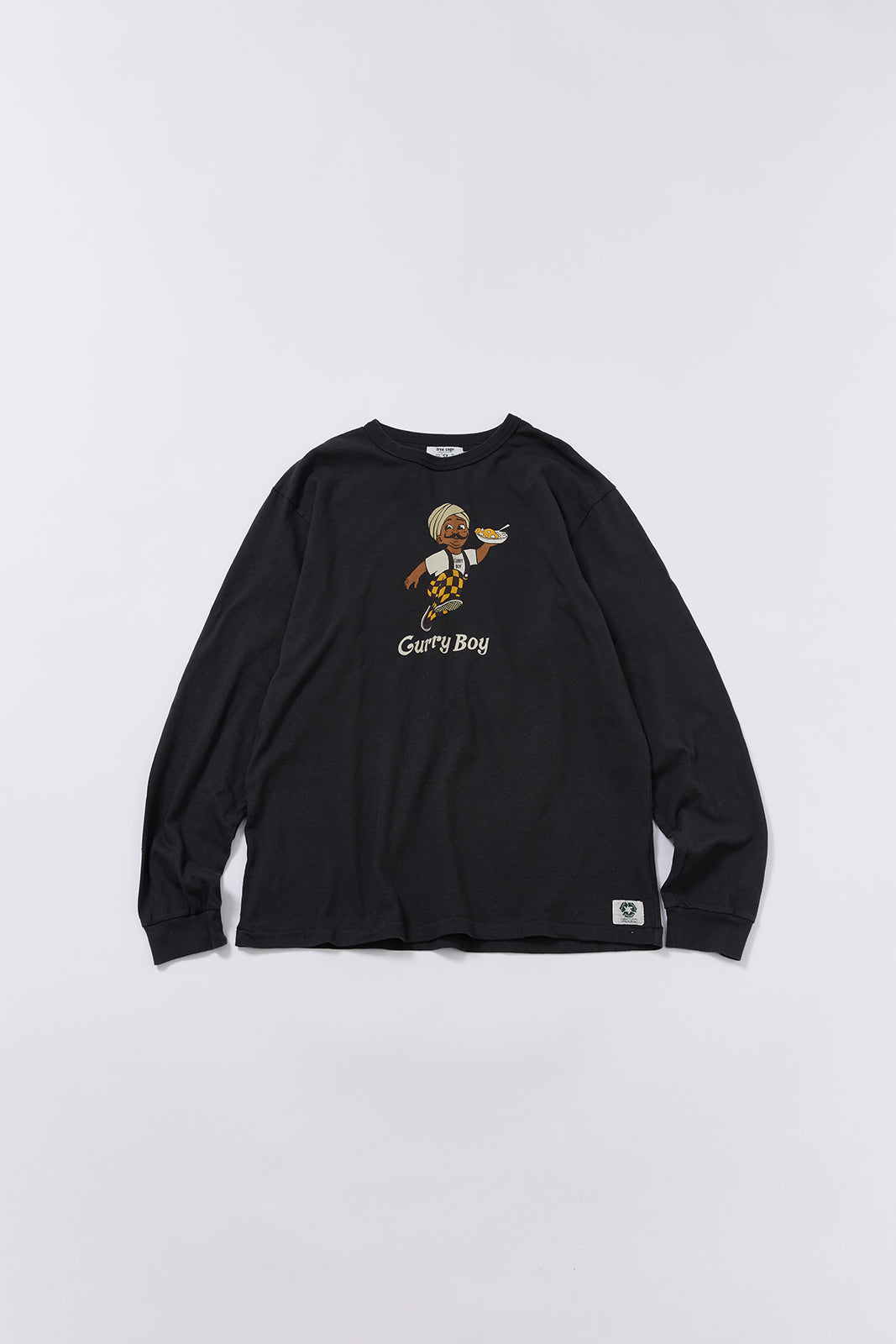 "Curry Boy" リサイクルコットン長袖Tee