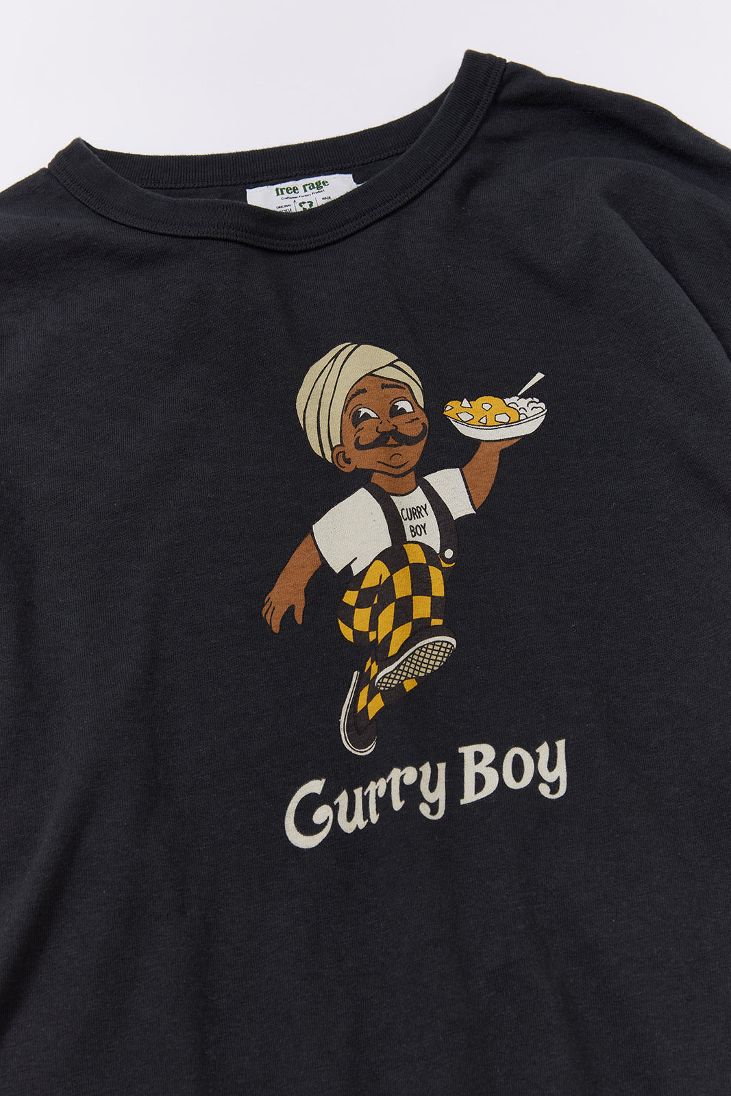 "Curry Boy" リサイクルコットン長袖Tee