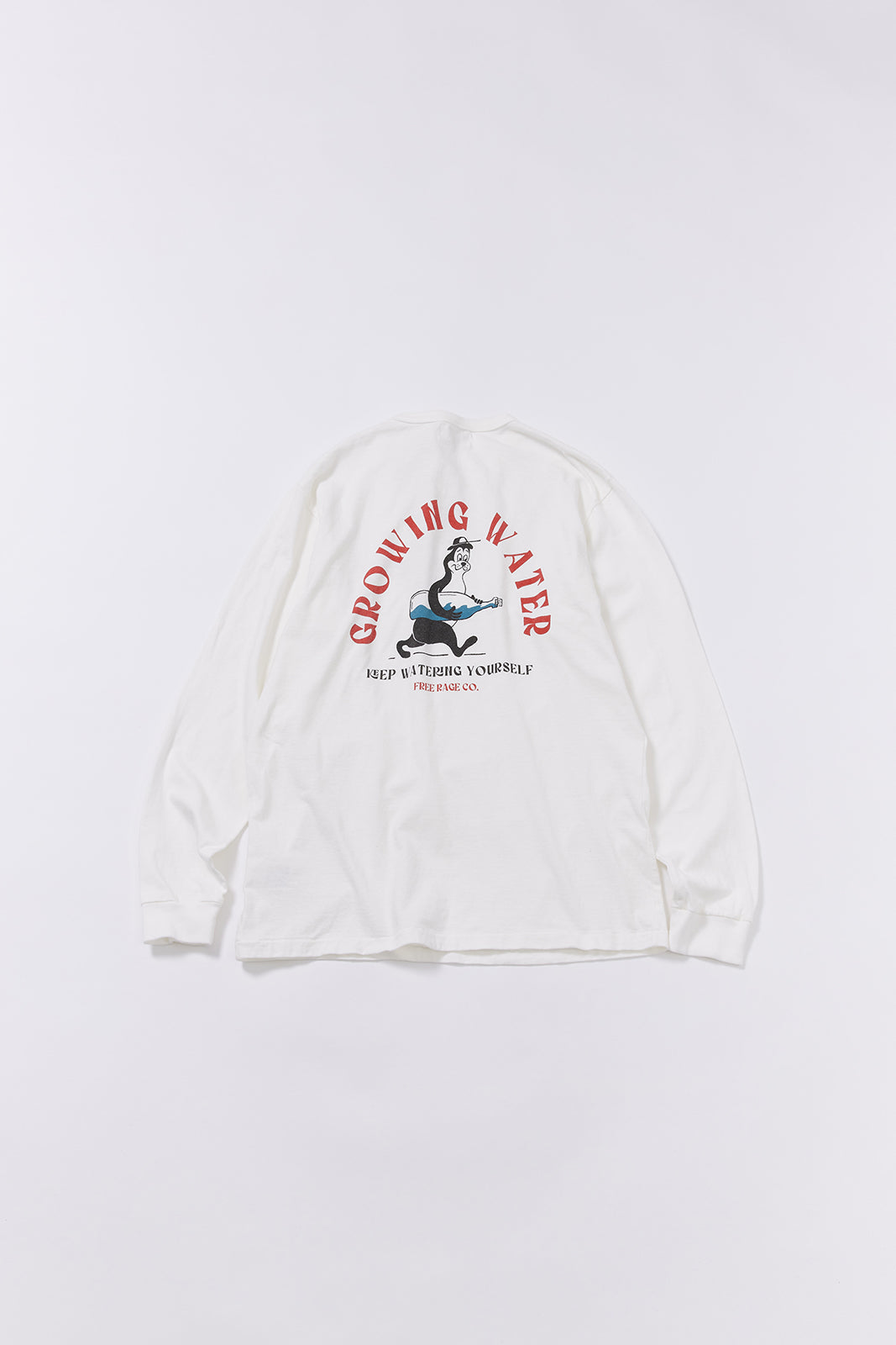 "GROWING" リサイクルコットン長袖Tee
