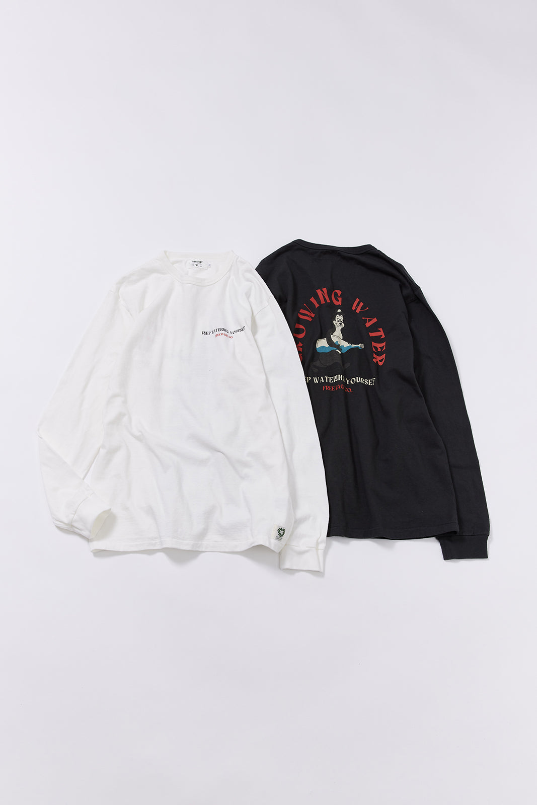 "GROWING" リサイクルコットン長袖Tee