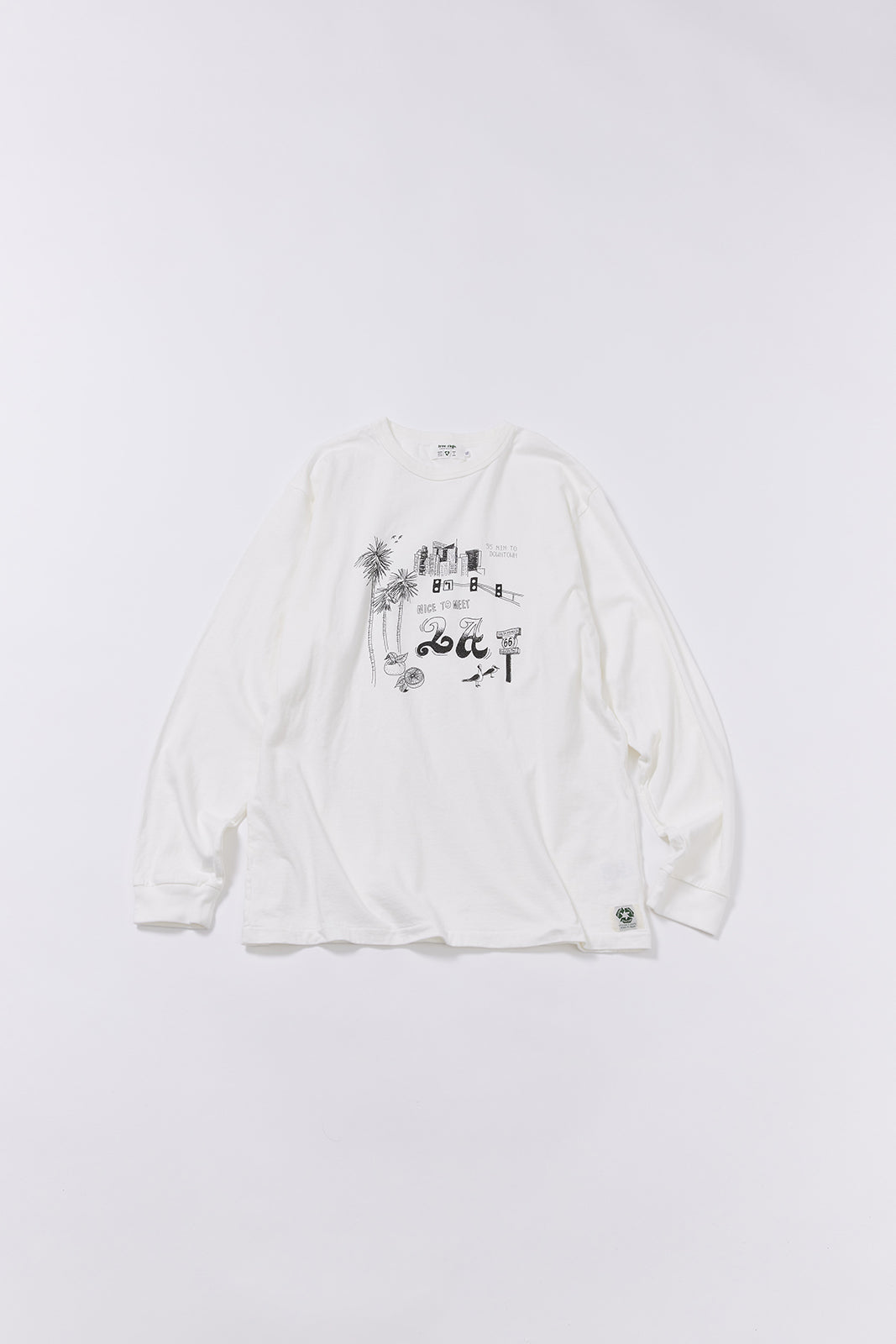 "NICE TO MEET...LA" リサイクルコットンTee