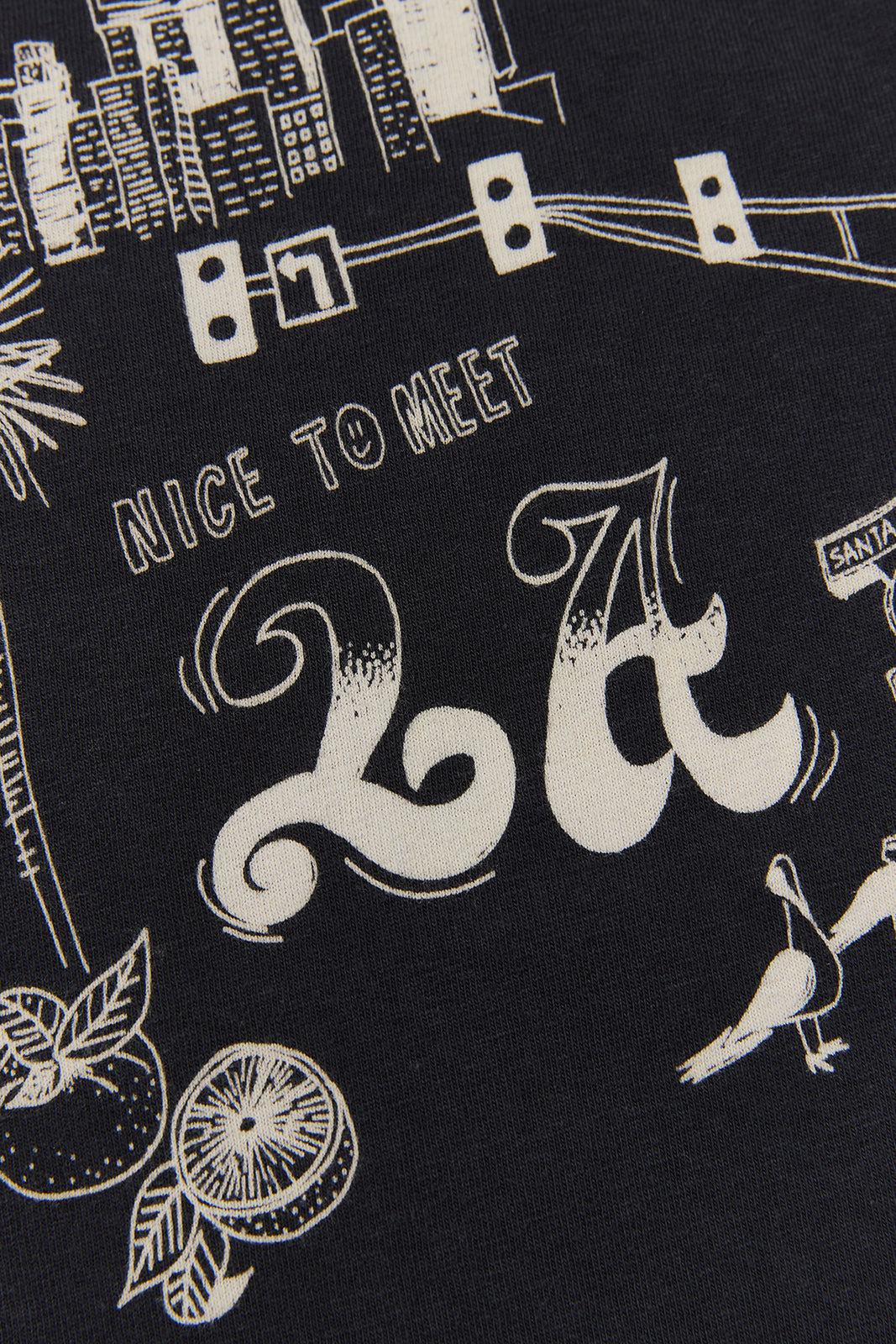 "NICE TO MEET...LA" リサイクルコットンTee