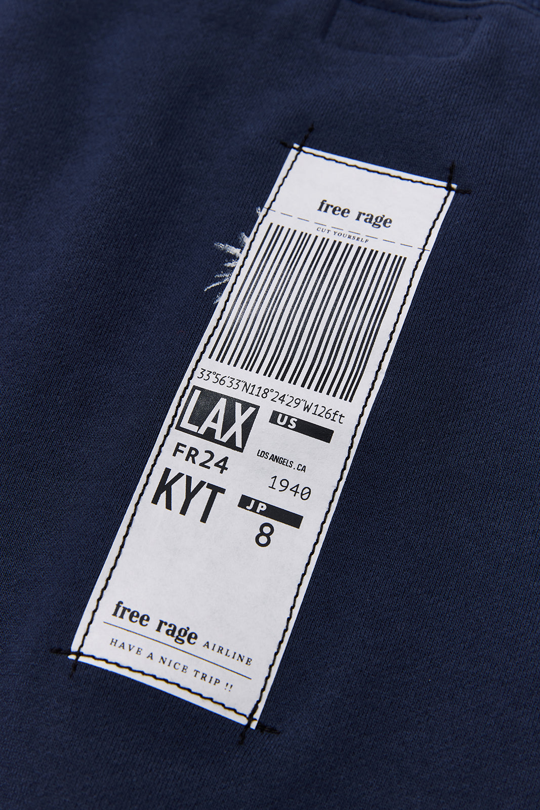 "NICE TO MEET...LA" ハンドペイントクルースウェット