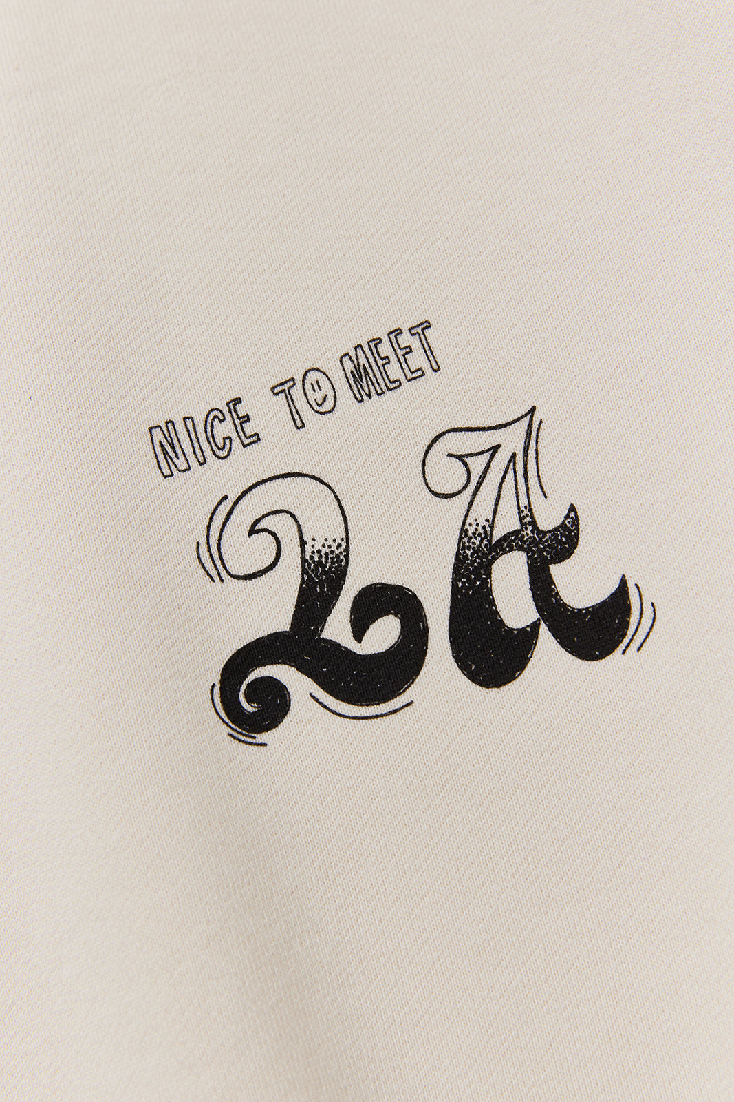 "NICE TO MEET...LA" クラシッククルースウェット
