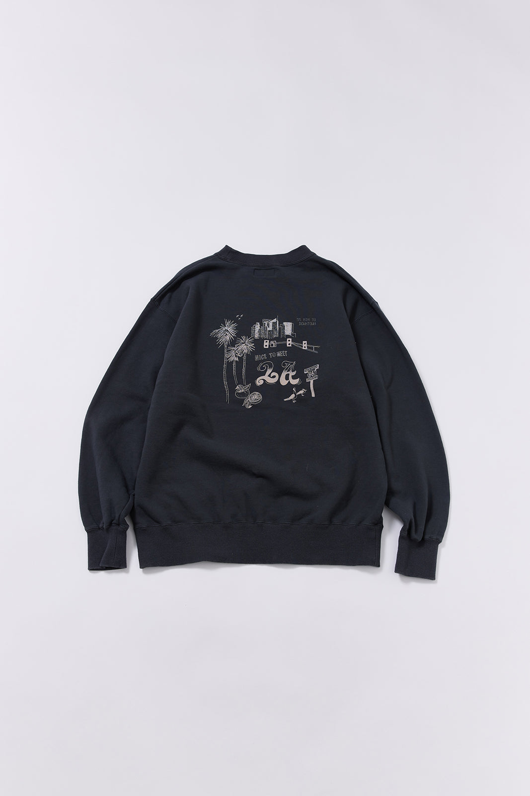"NICE TO MEET...LA" クラシッククルースウェット