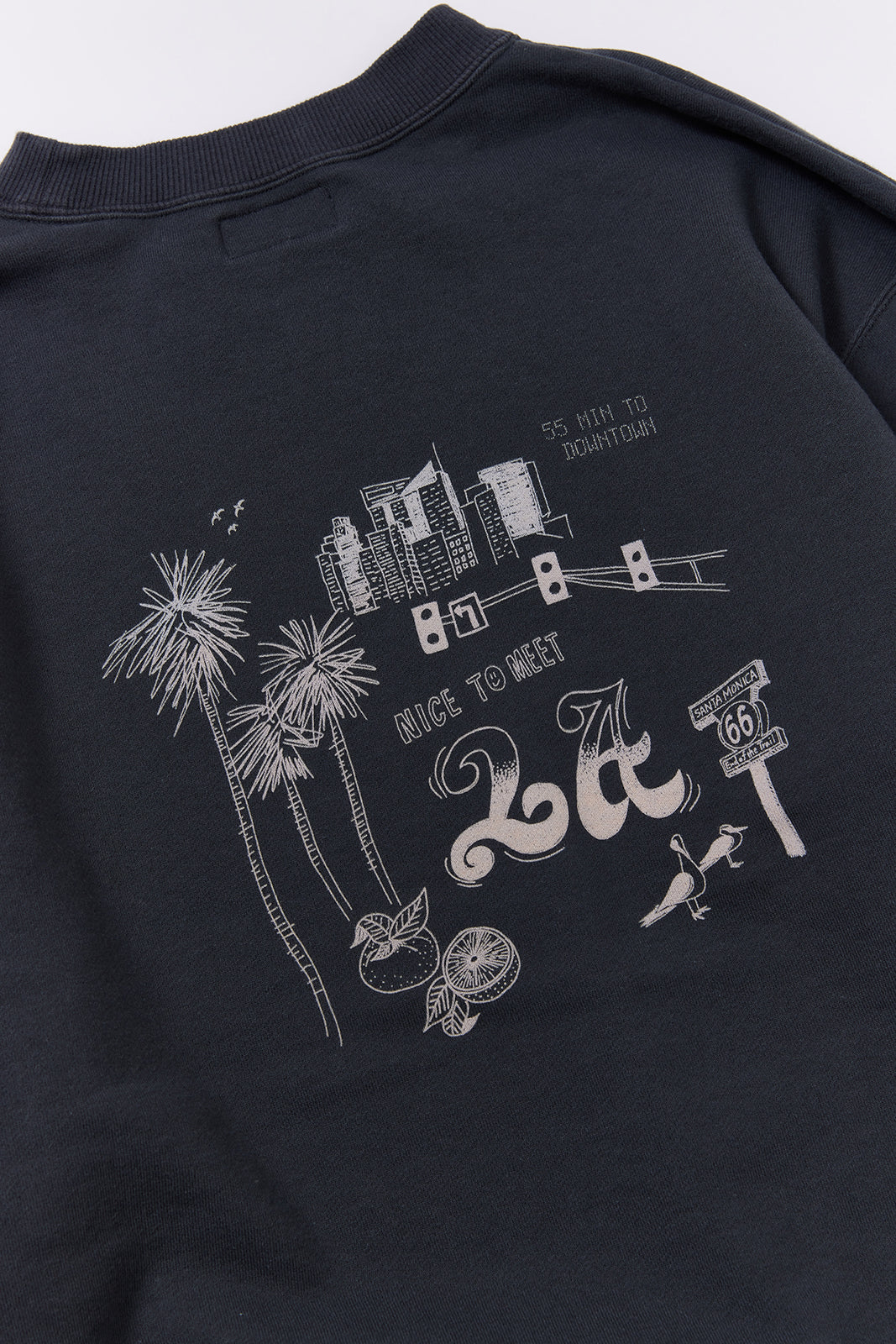 "NICE TO MEET...LA" クラシッククルースウェット