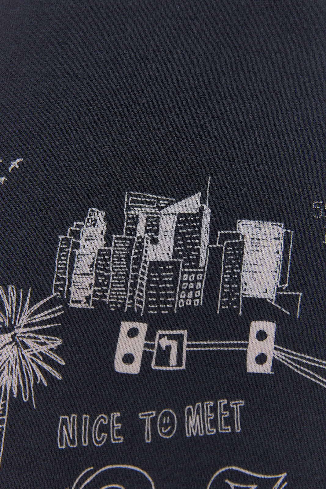"NICE TO MEET...LA" クラシッククルースウェット