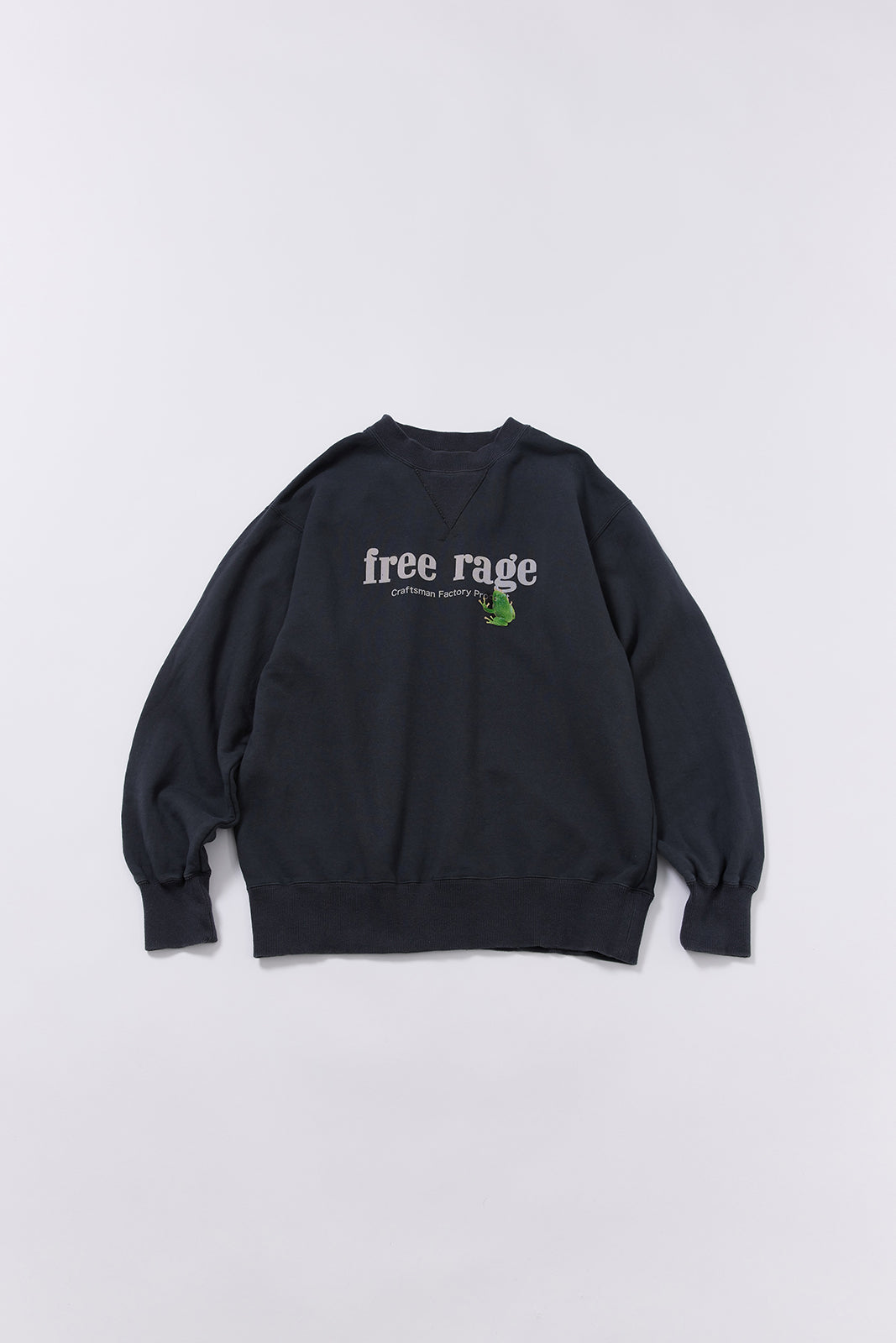 "アオガエル" 職人クルースウェット -Official Logo ver,-
