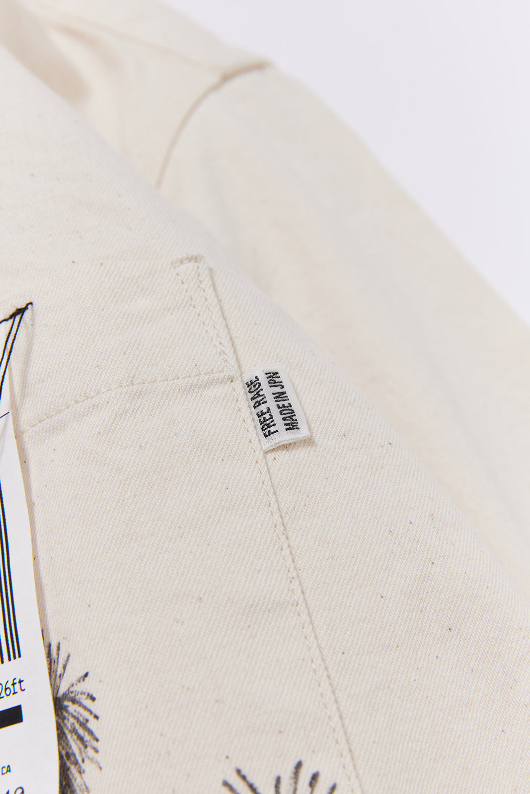 "NICE TO MEET...LA" ハンドペイントデニムシャツ