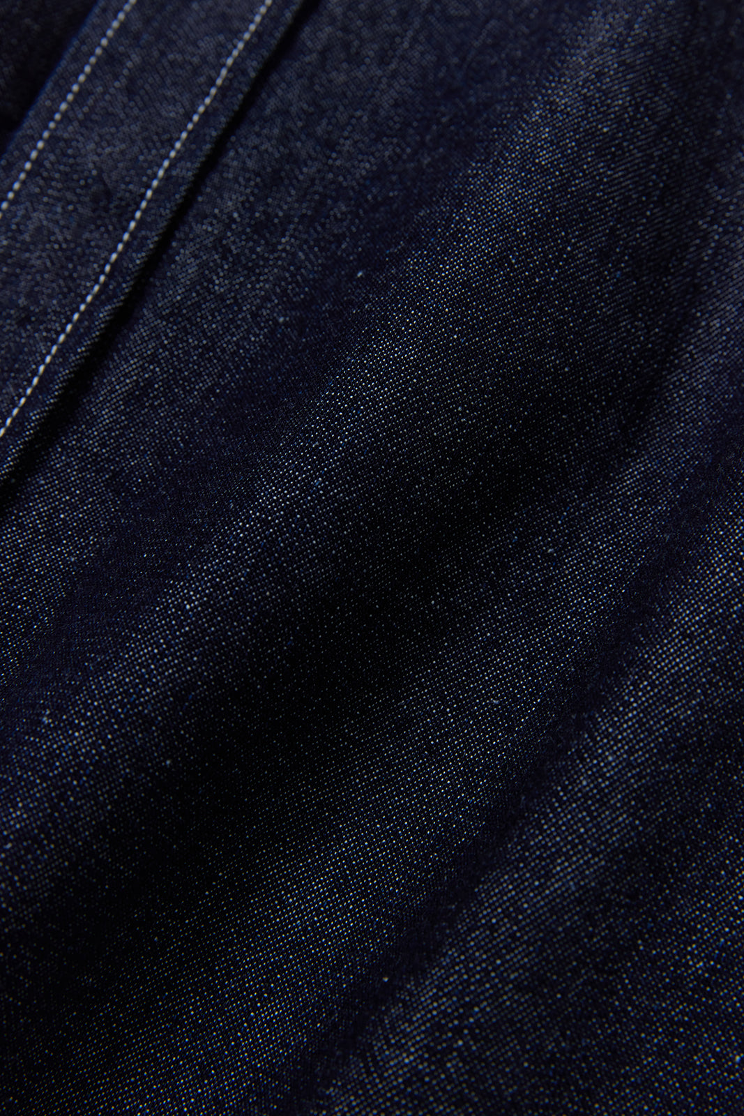 "Standard" ノーカラーデニムシャツ