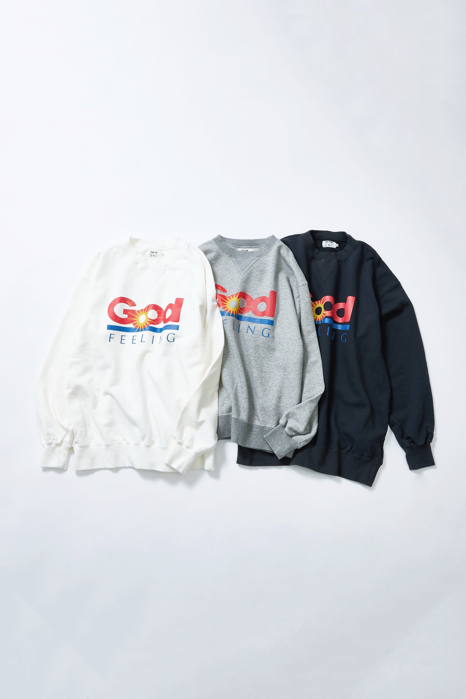 "GOOD FEELING" クラシッククルースウェット