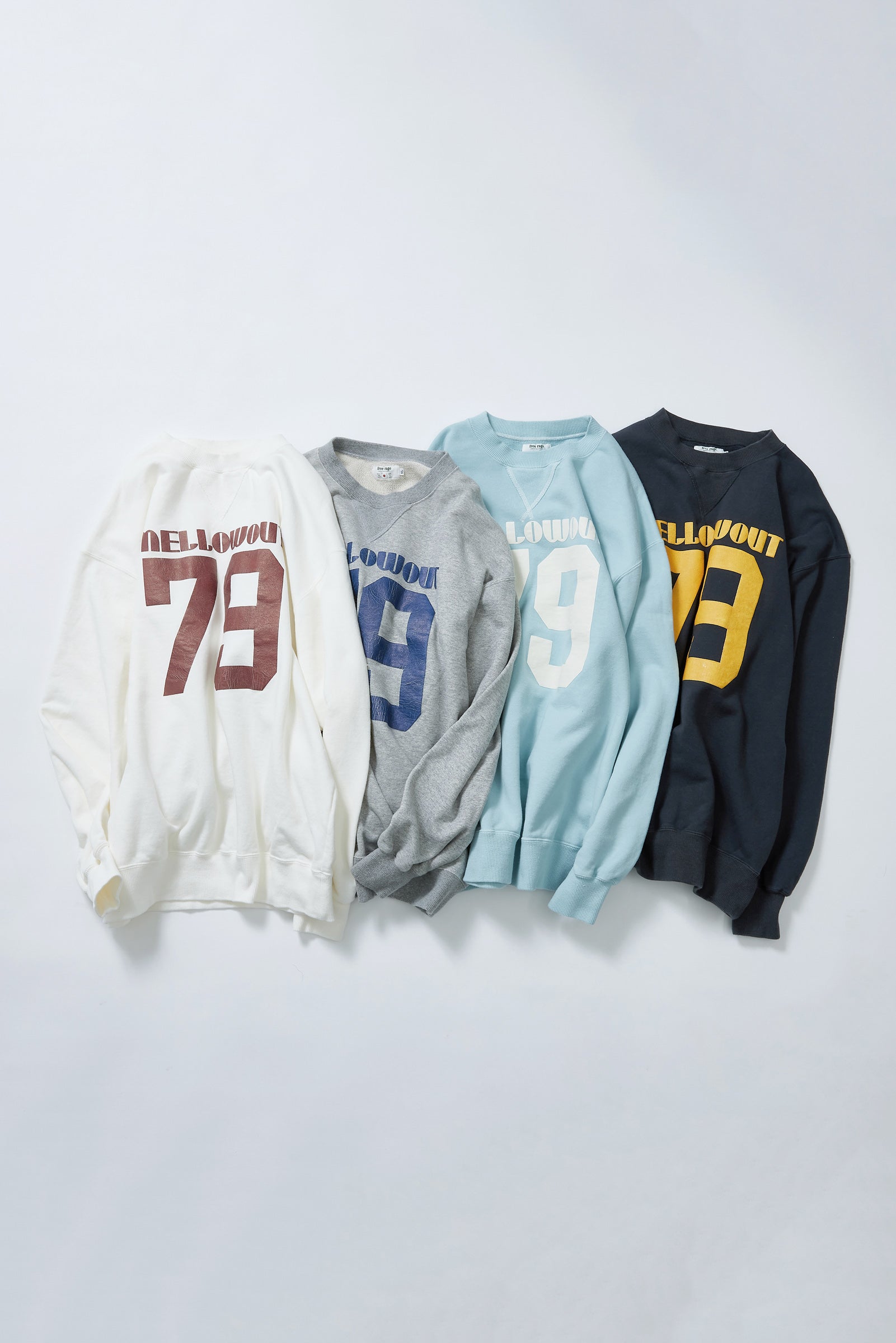 "MELLOW OUT" クラシッククルースウェット