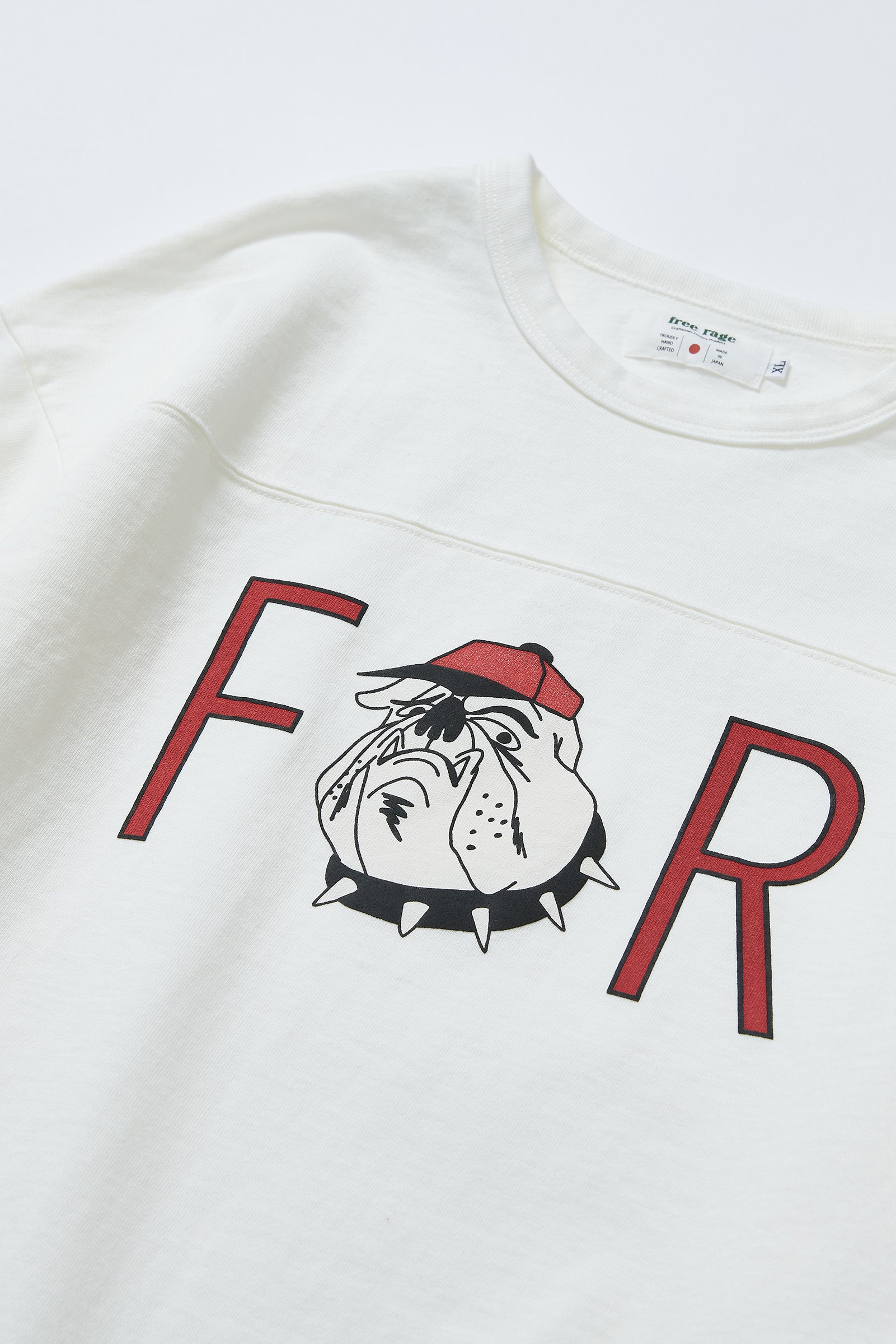 "Bulldog" フットボール長袖Tee