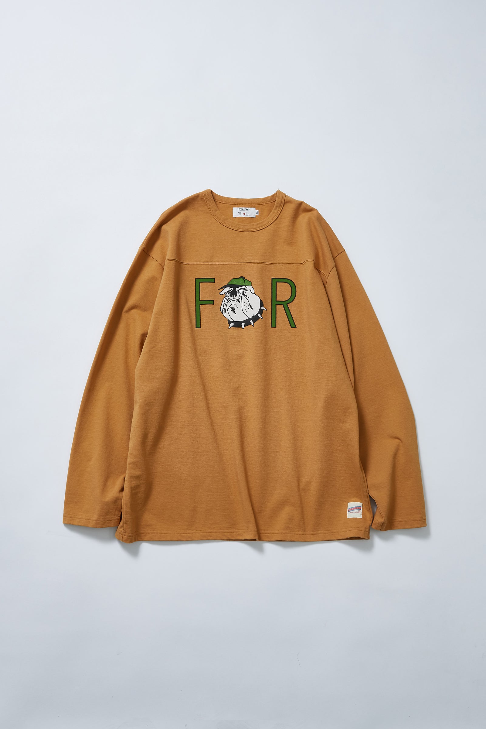 "Bulldog" フットボール長袖Tee