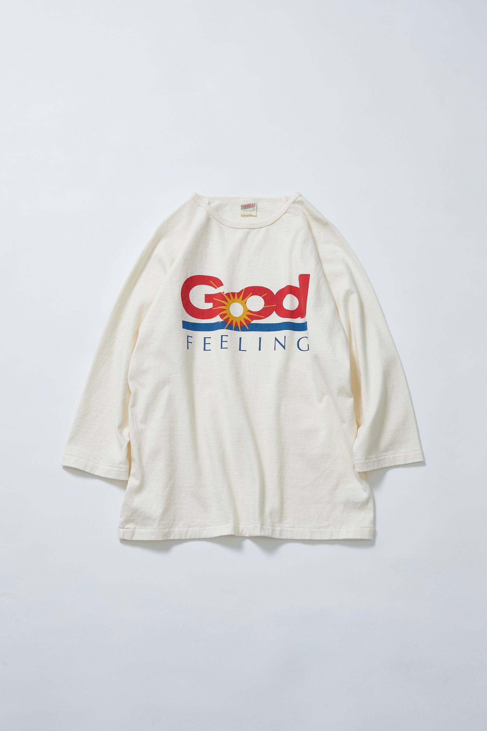 "Good Feeling" ラグラン七分袖Tee