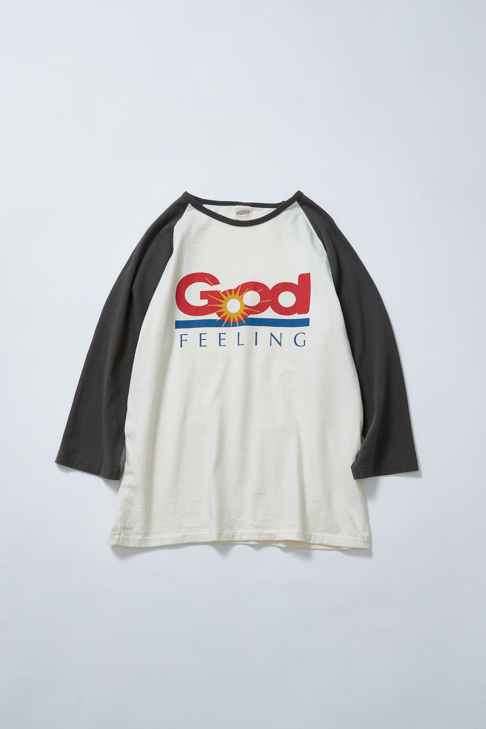 "Good Feeling" ラグラン七分袖Tee