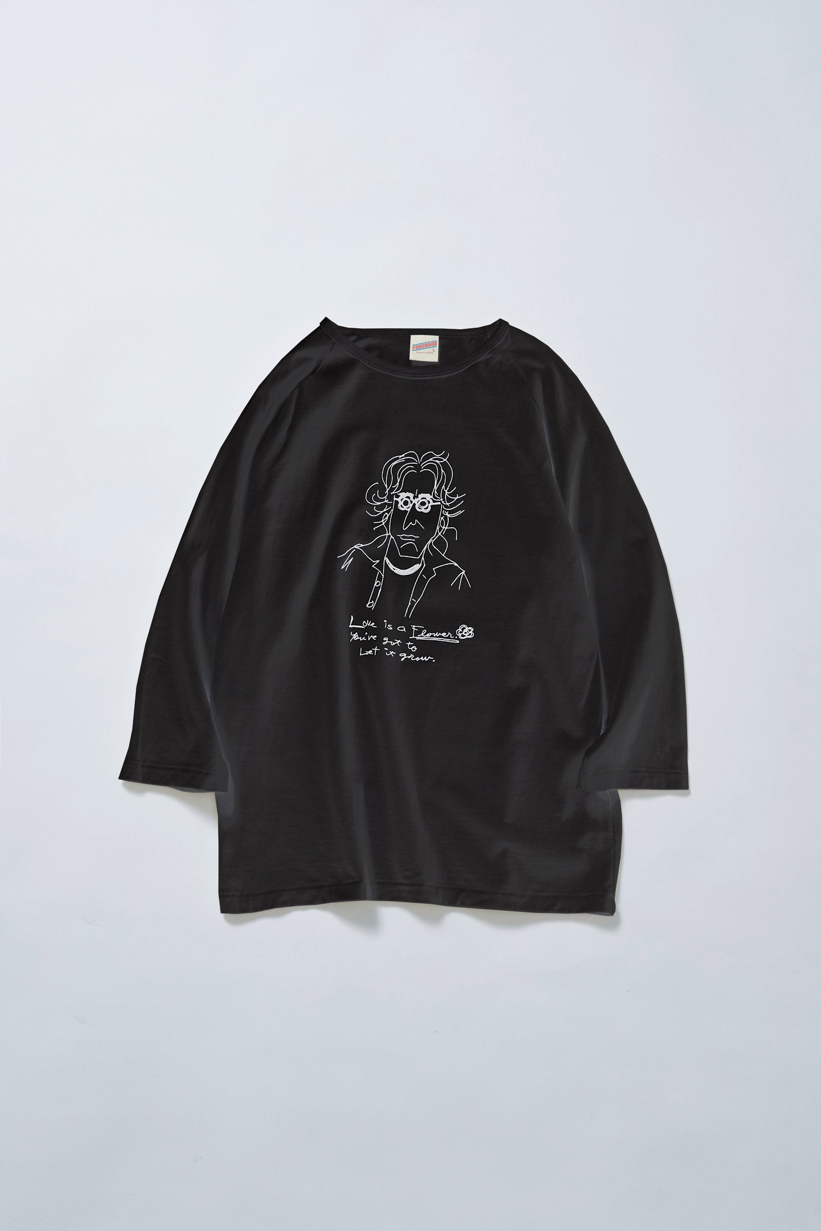 "平和運動家" ラグラン七分袖Tee